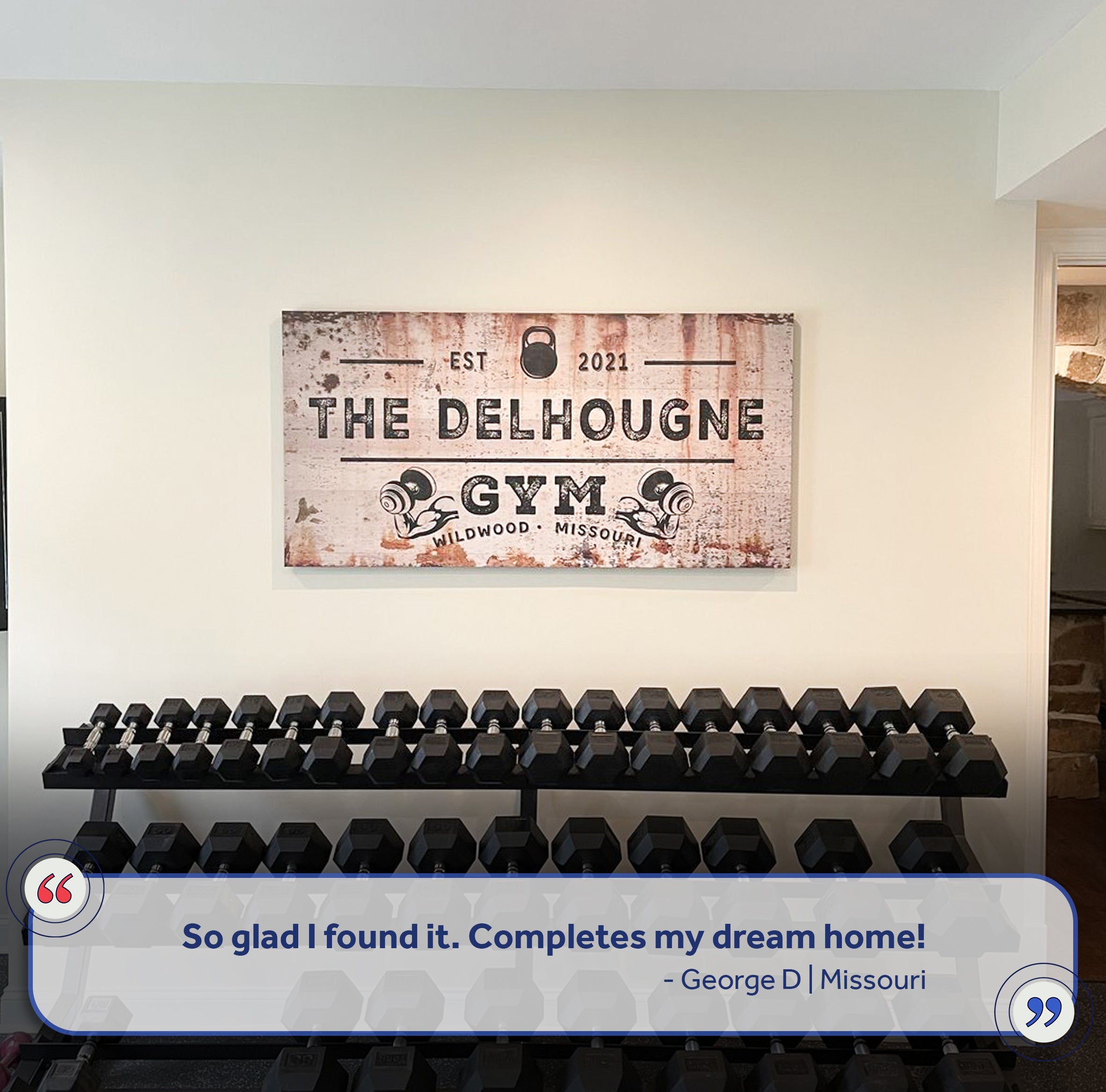 Gym Sign XV on sale at MyriadMart