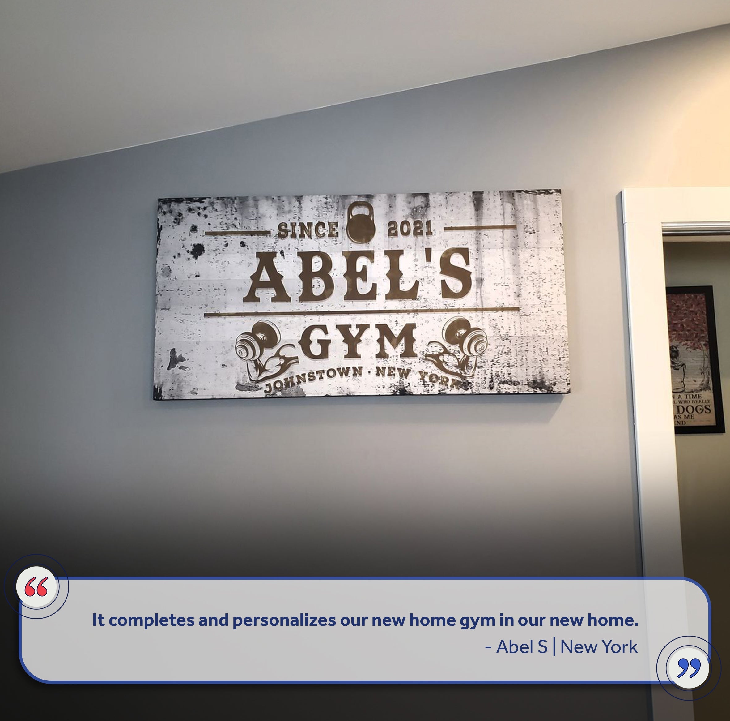 Gym Sign XV on sale at MyriadMart
