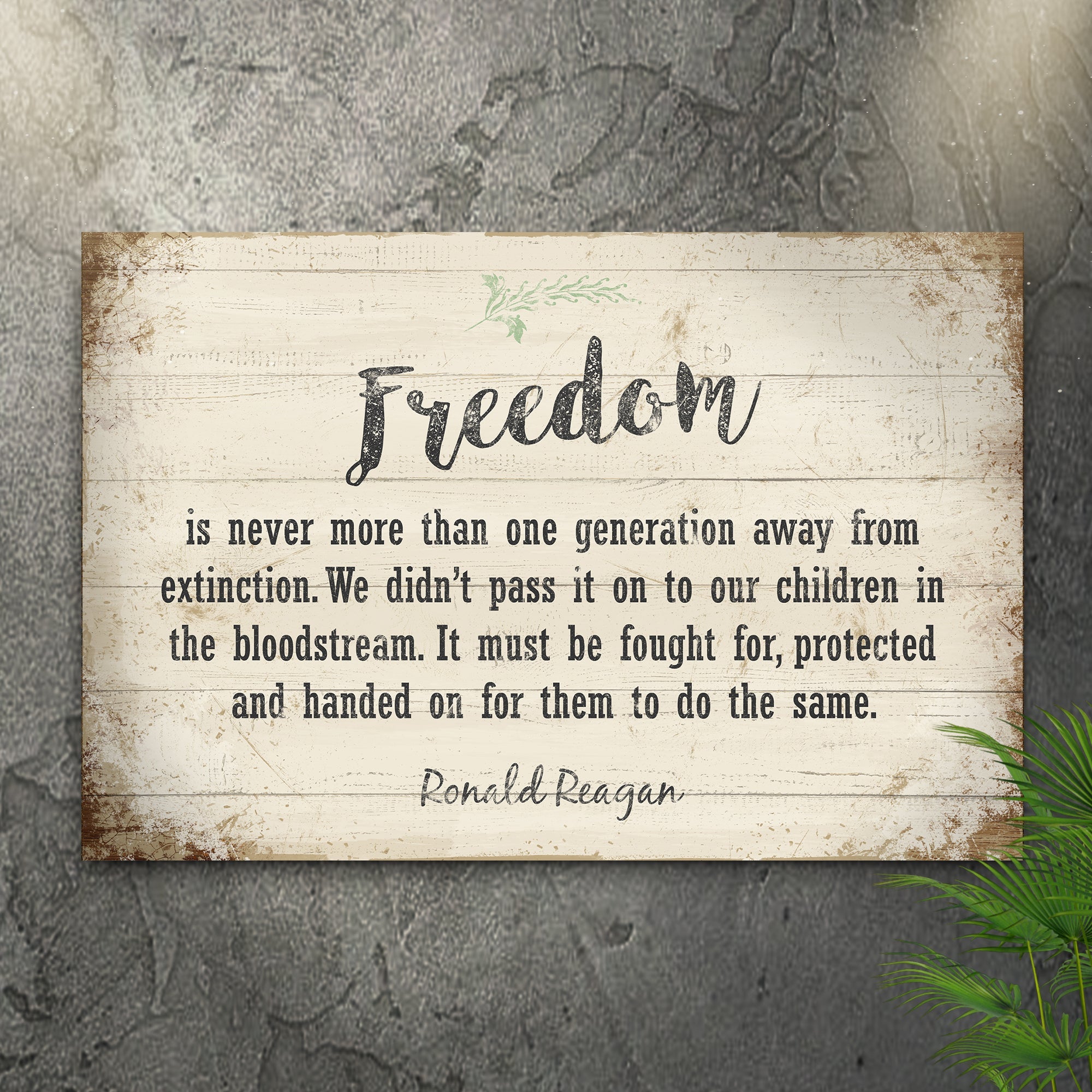 Freedom By Ronald Reagan Sign II on sale at MyriadMart