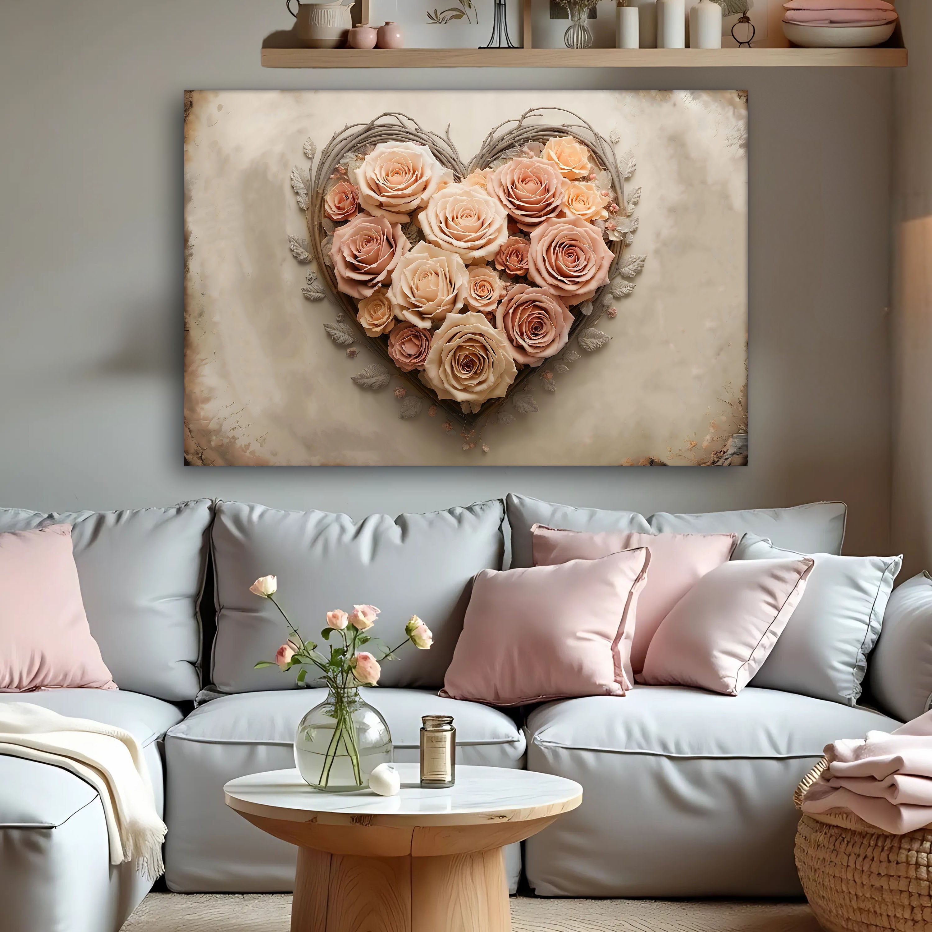 3D Floral Heart Wall Art III on sale at MyriadMart