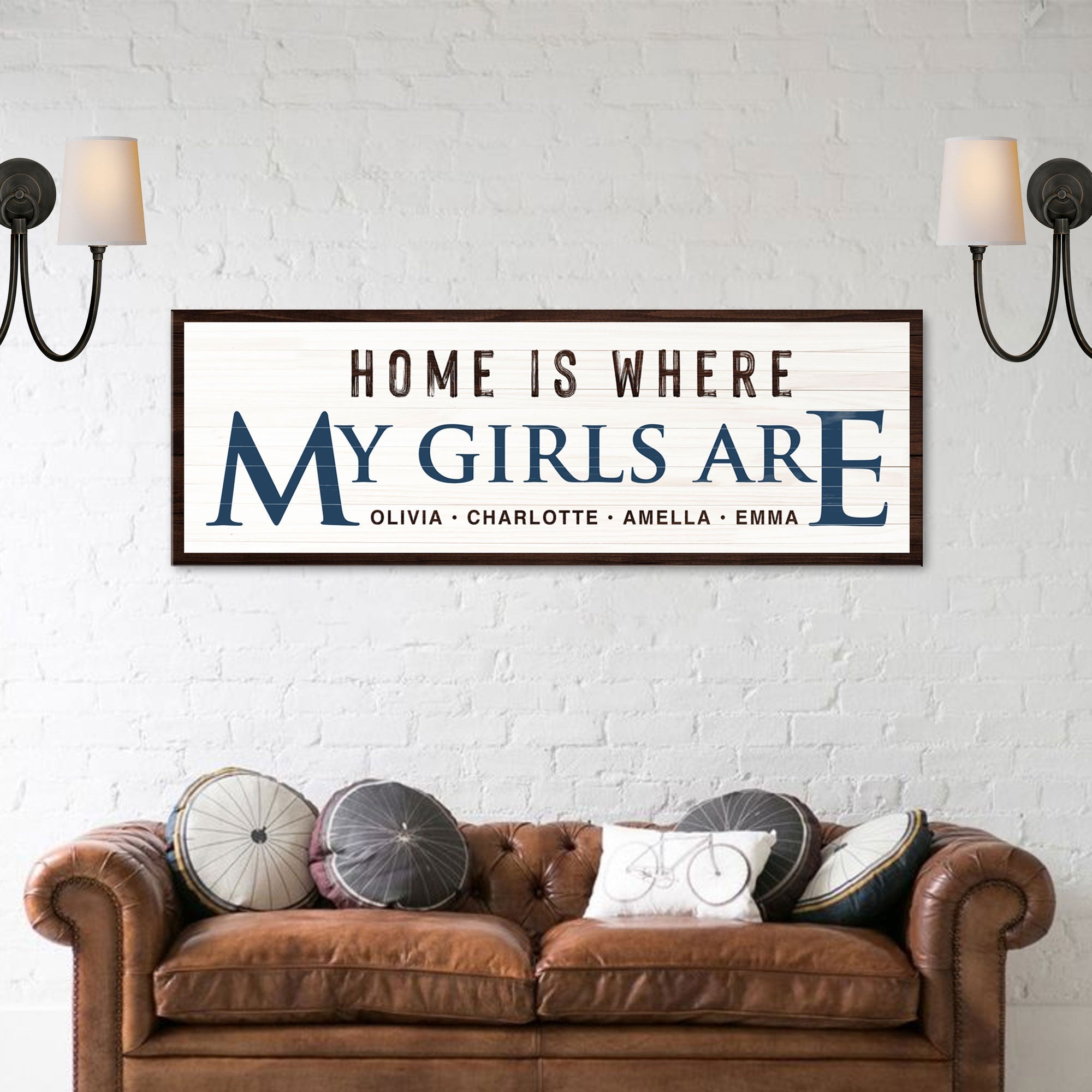 Home Is Where My Girls Are Sign III on sale at MyriadMart