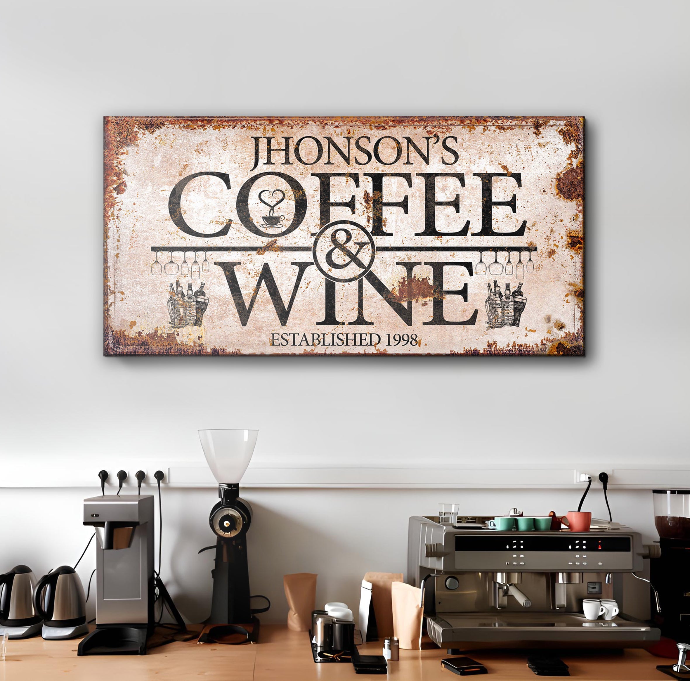 Coffee and Wine Sign II on sale at MyriadMart