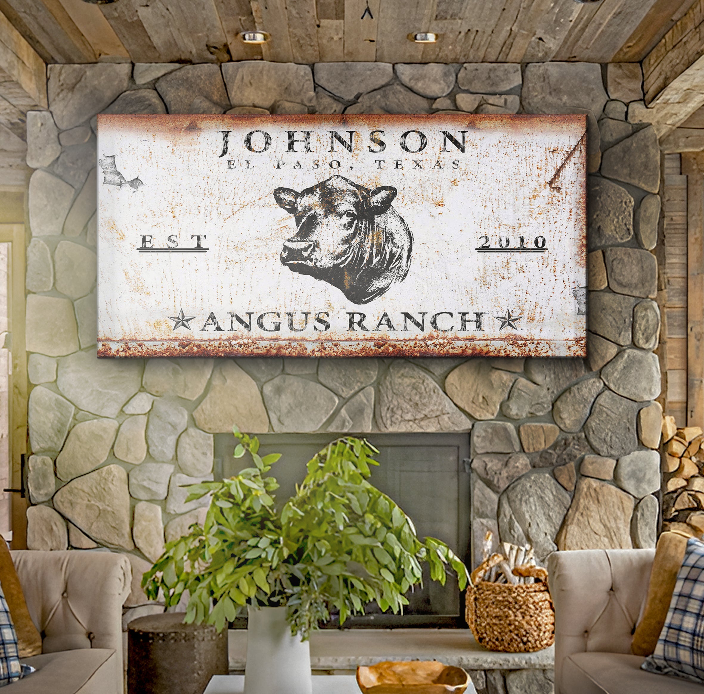 Angus Ranch Sign III on sale at MyriadMart