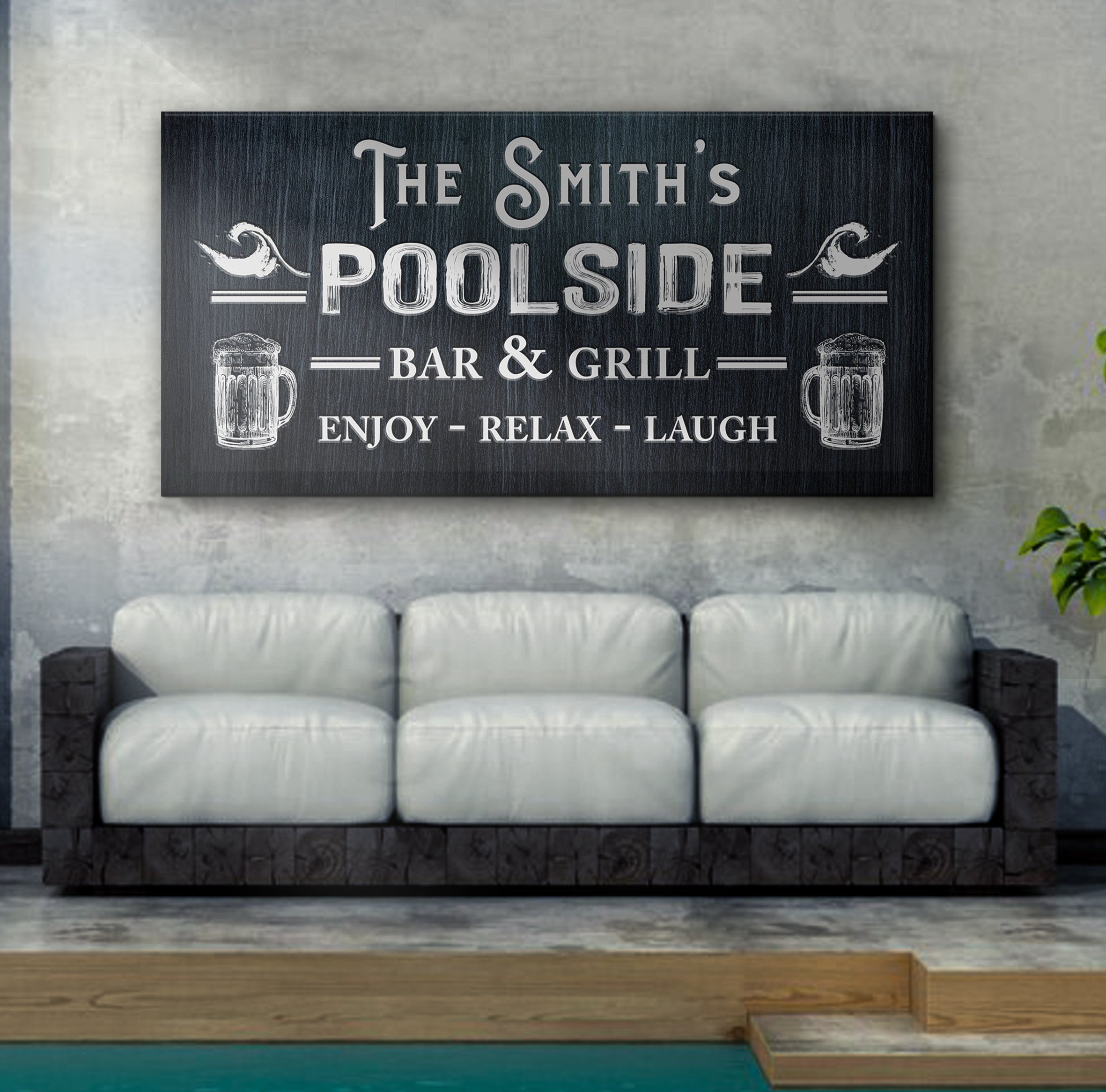 Personalized Poolside Bar And Grill Sign II on sale at MyriadMart