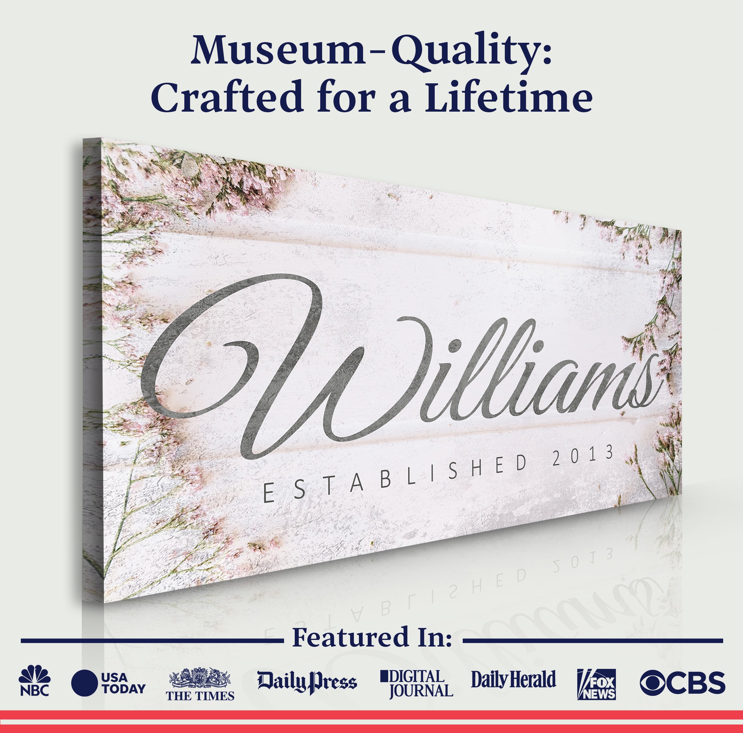 Family Name Sign on sale at MyriadMart