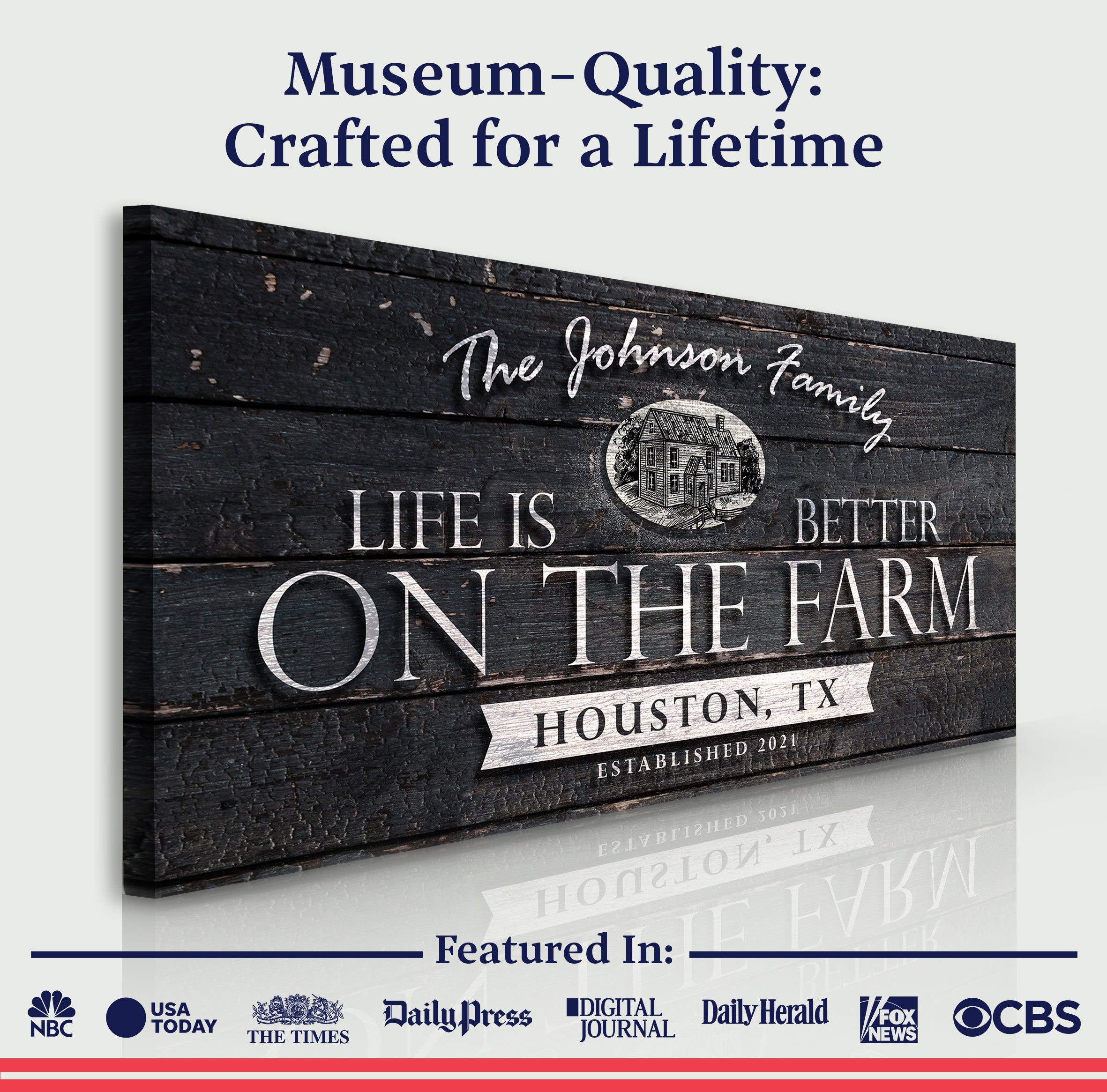 Life Is Better On The Farm Sign V on sale at MyriadMart