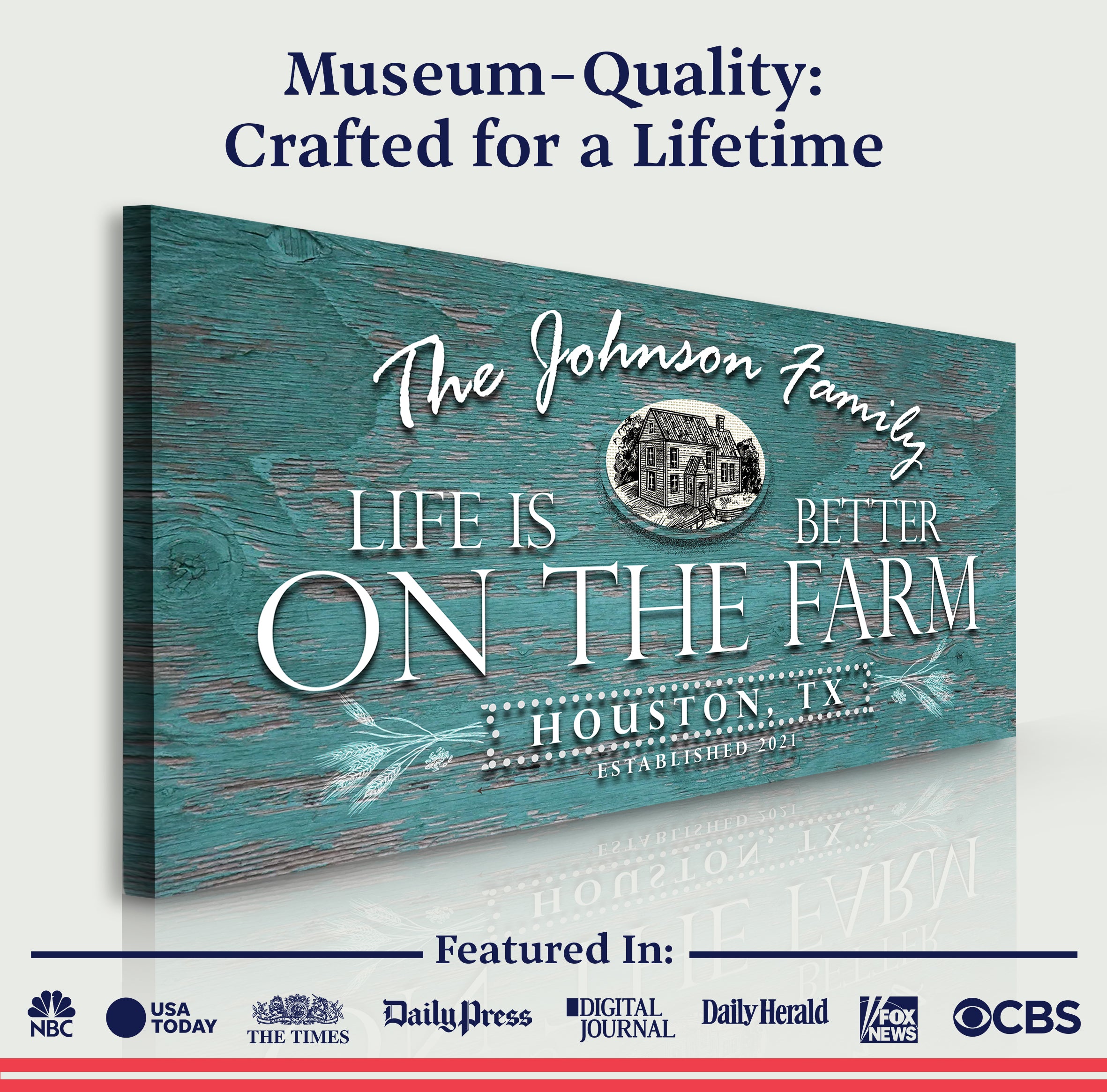Life Is Better On The Farm Sign VI on sale at MyriadMart