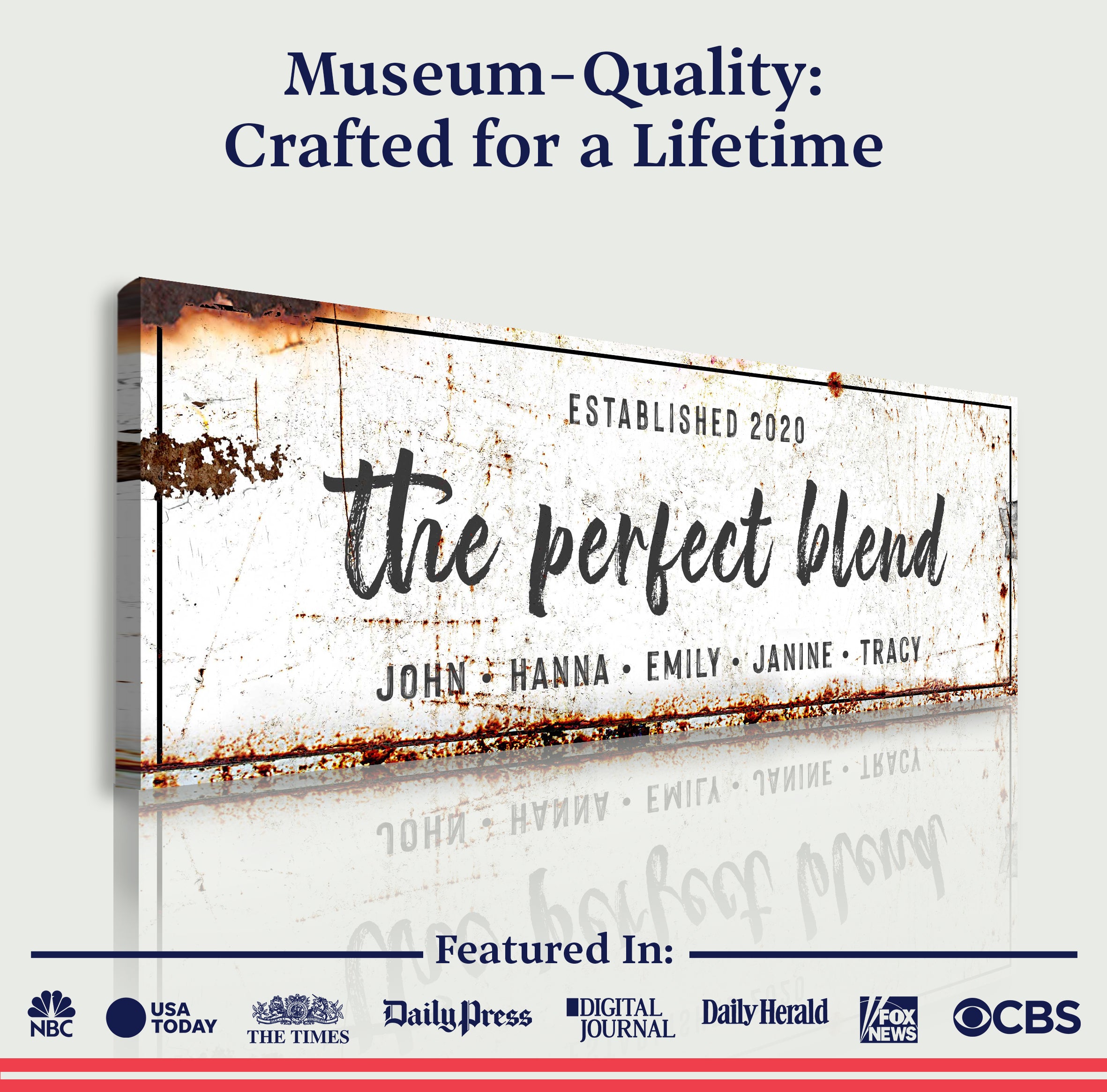 The Perfect Blend Sign on sale at MyriadMart