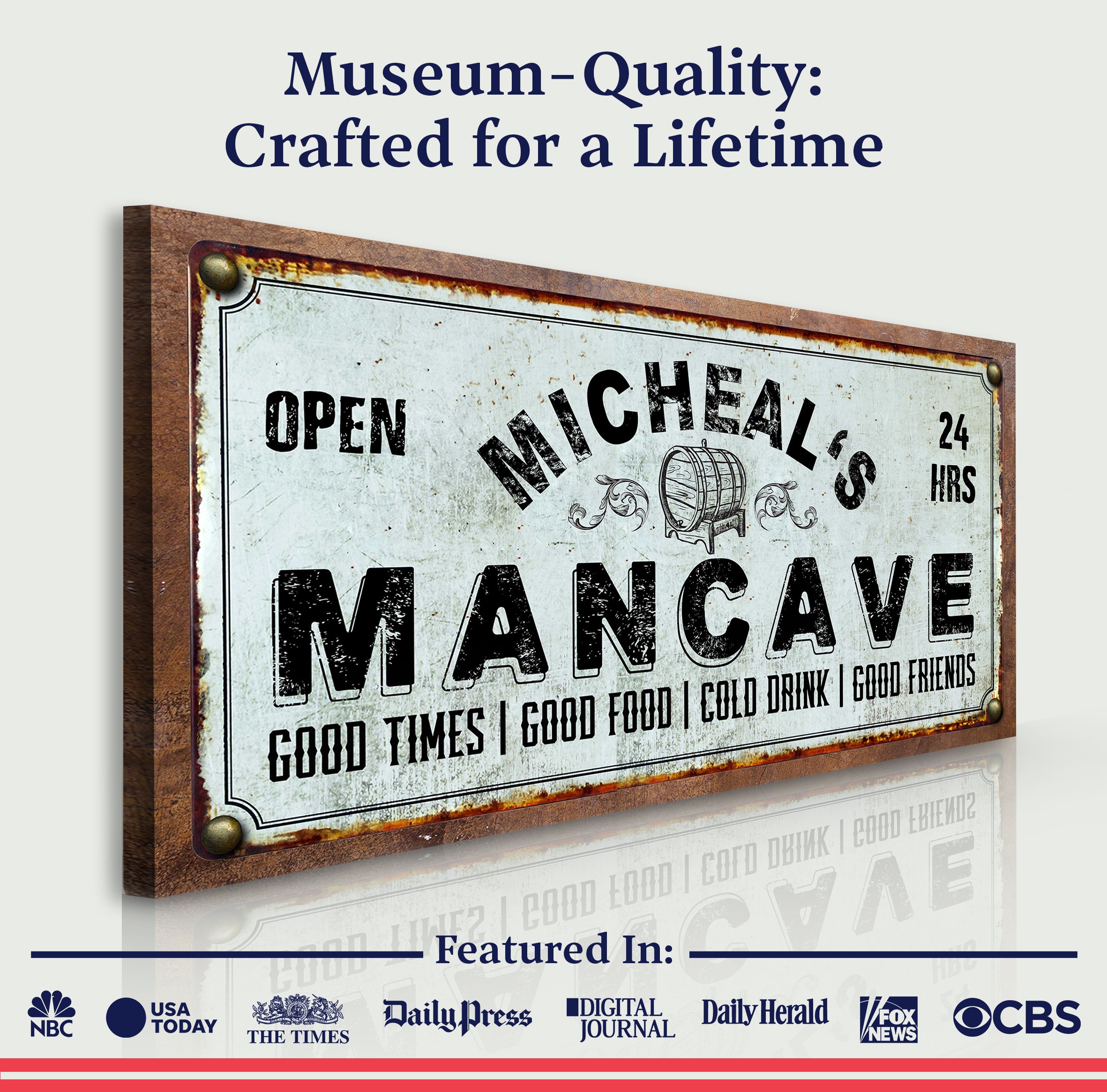 Man Cave Sign on sale at MyriadMart