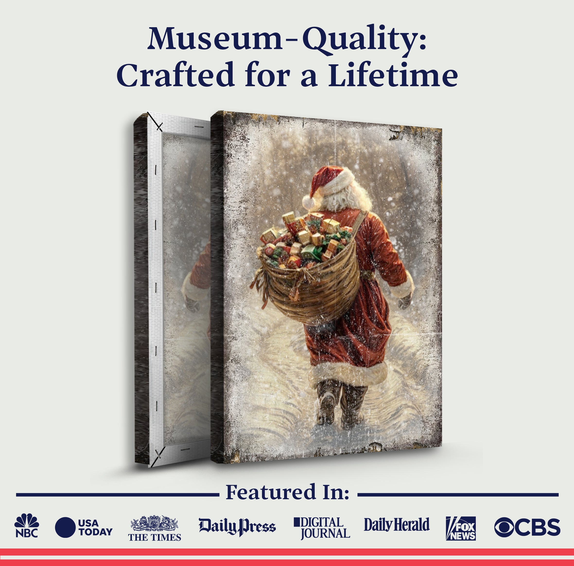 Vintage Christmas Santa Claus Wall Art II on sale at MyriadMart