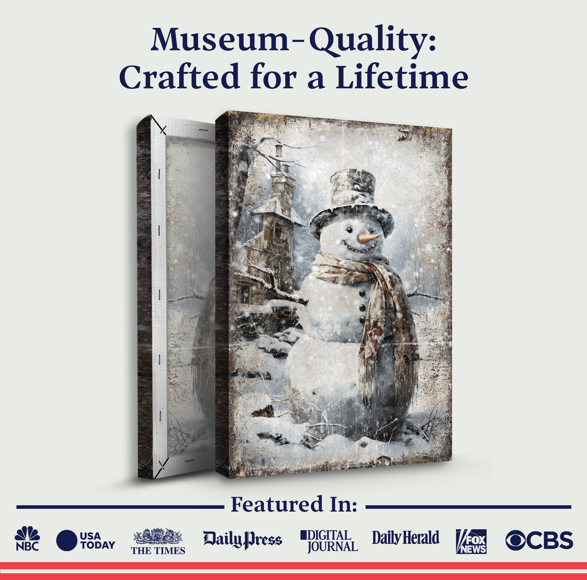 Vintage Snowman Christmas Wall Art II on sale at MyriadMart