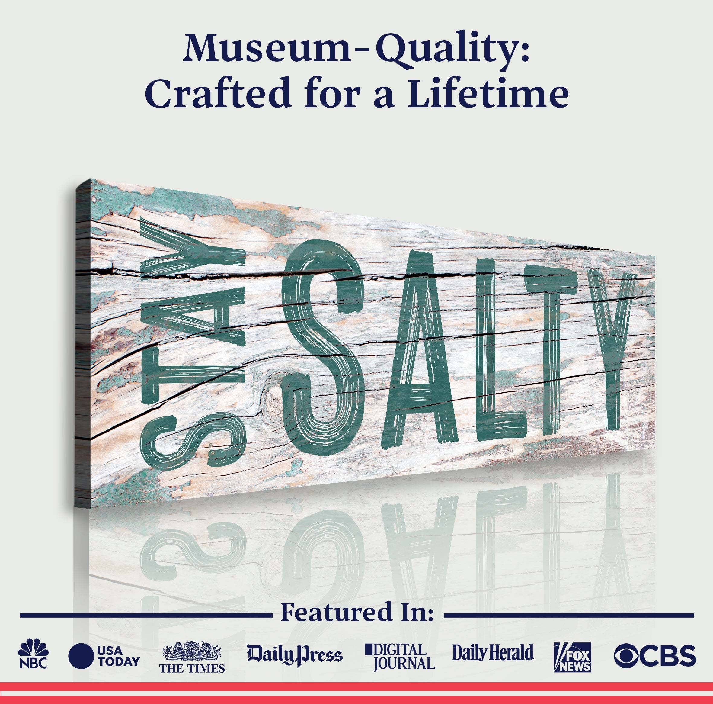 Stay Salty Coastal Sign VI on sale at MyriadMart
