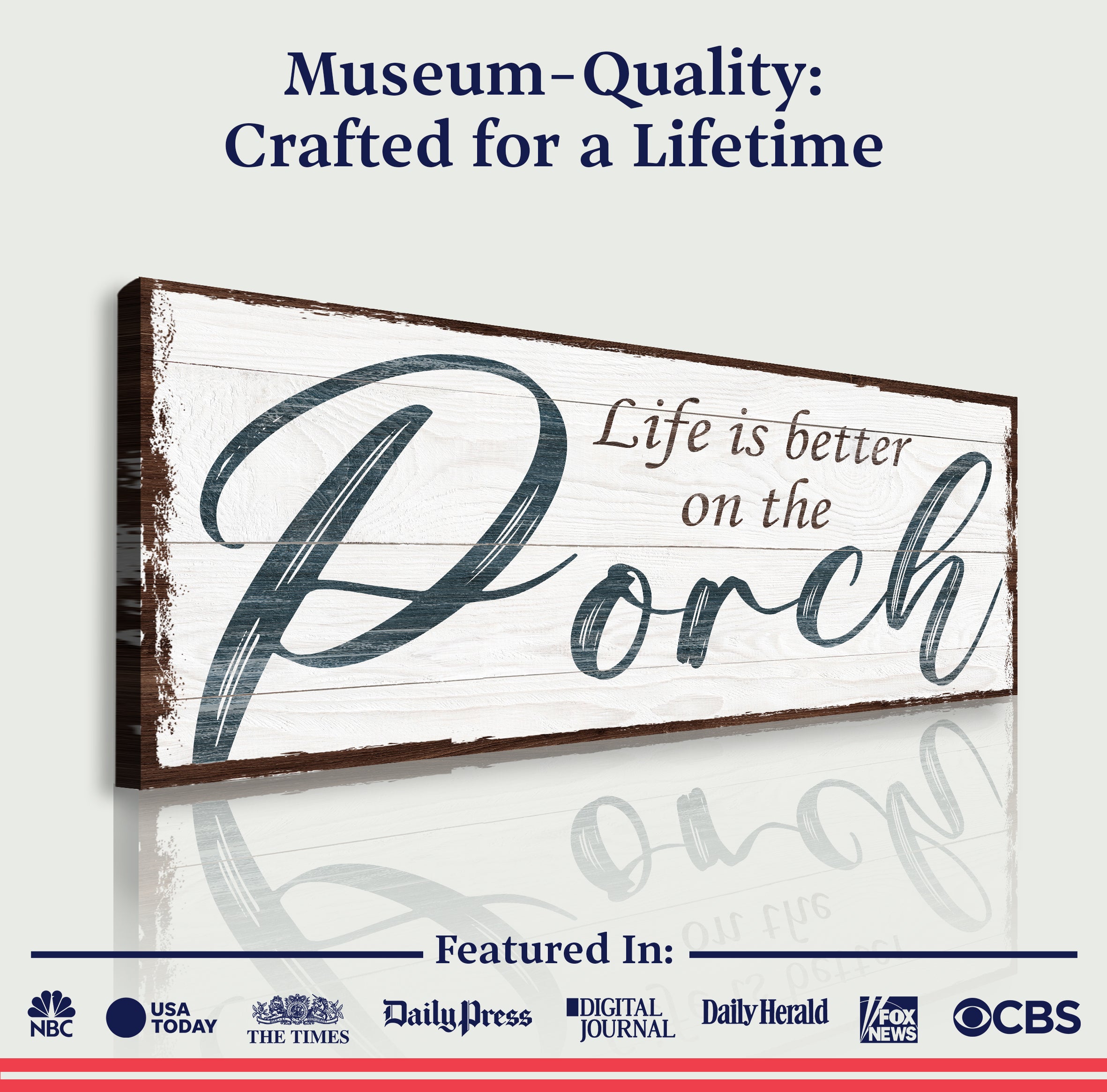 Life Is Better On The Porch Sign II on sale at MyriadMart