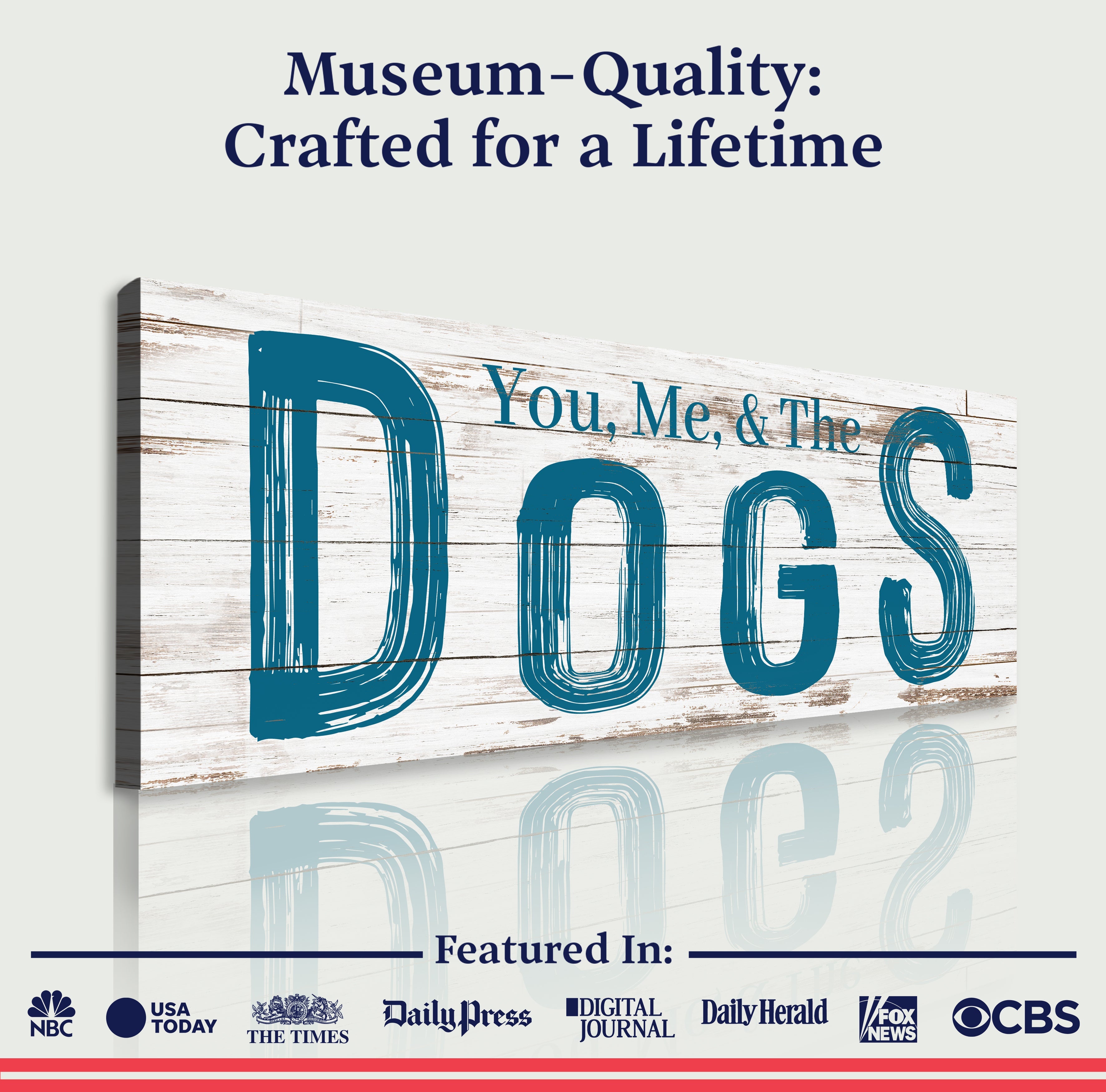 You, Me And The Dogs Sign V on sale at MyriadMart