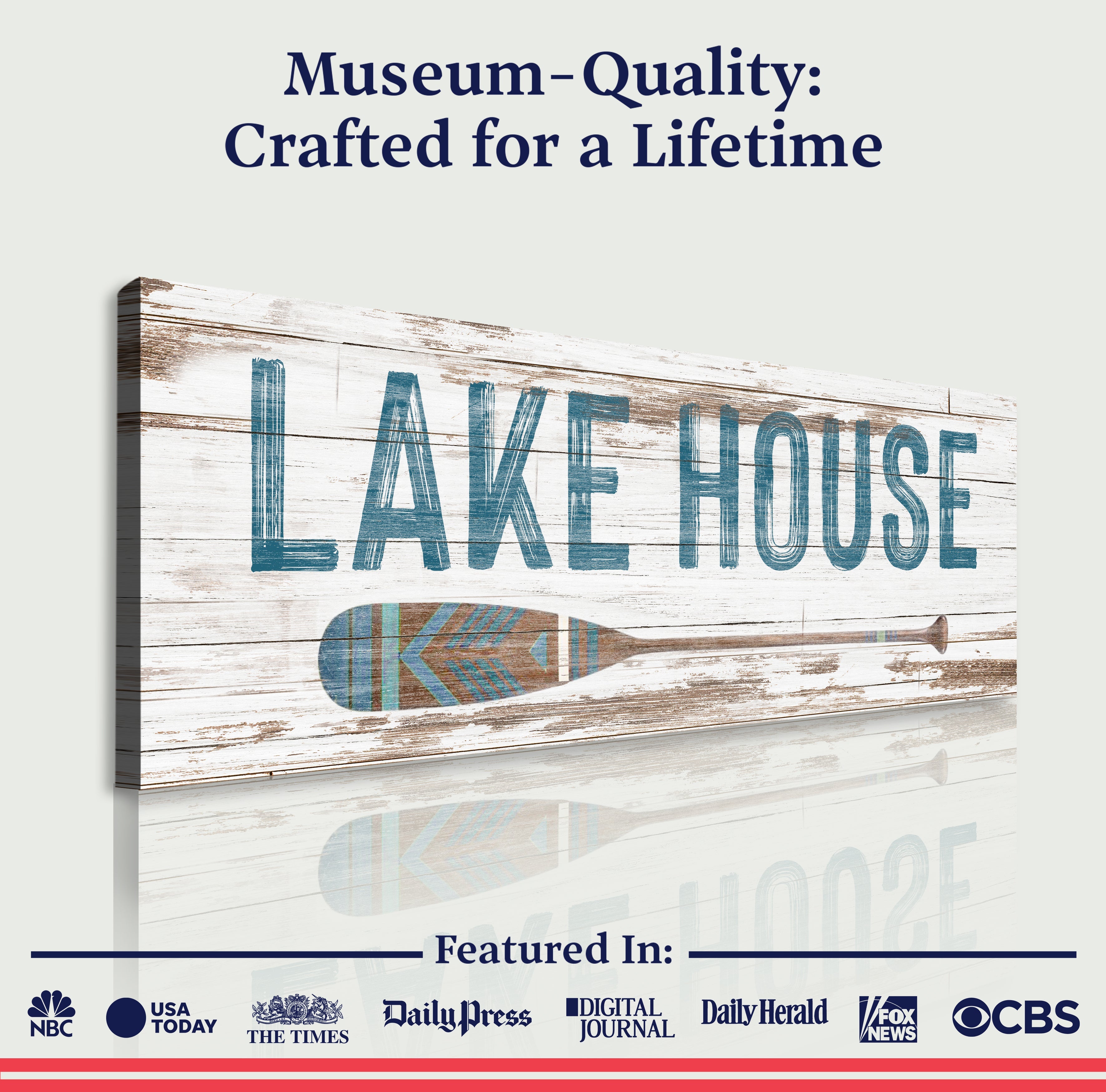 Lake House Coastal Sign II on sale at MyriadMart