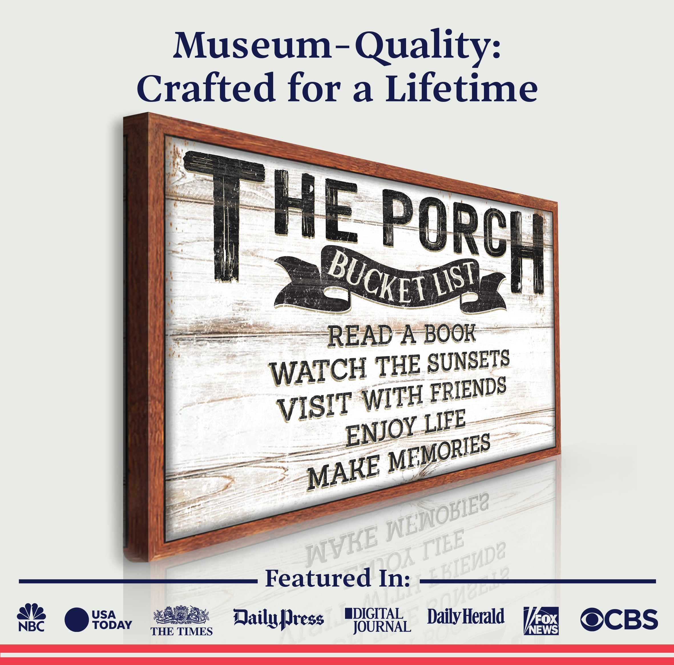 The Porch Bucket Sign on sale at MyriadMart
