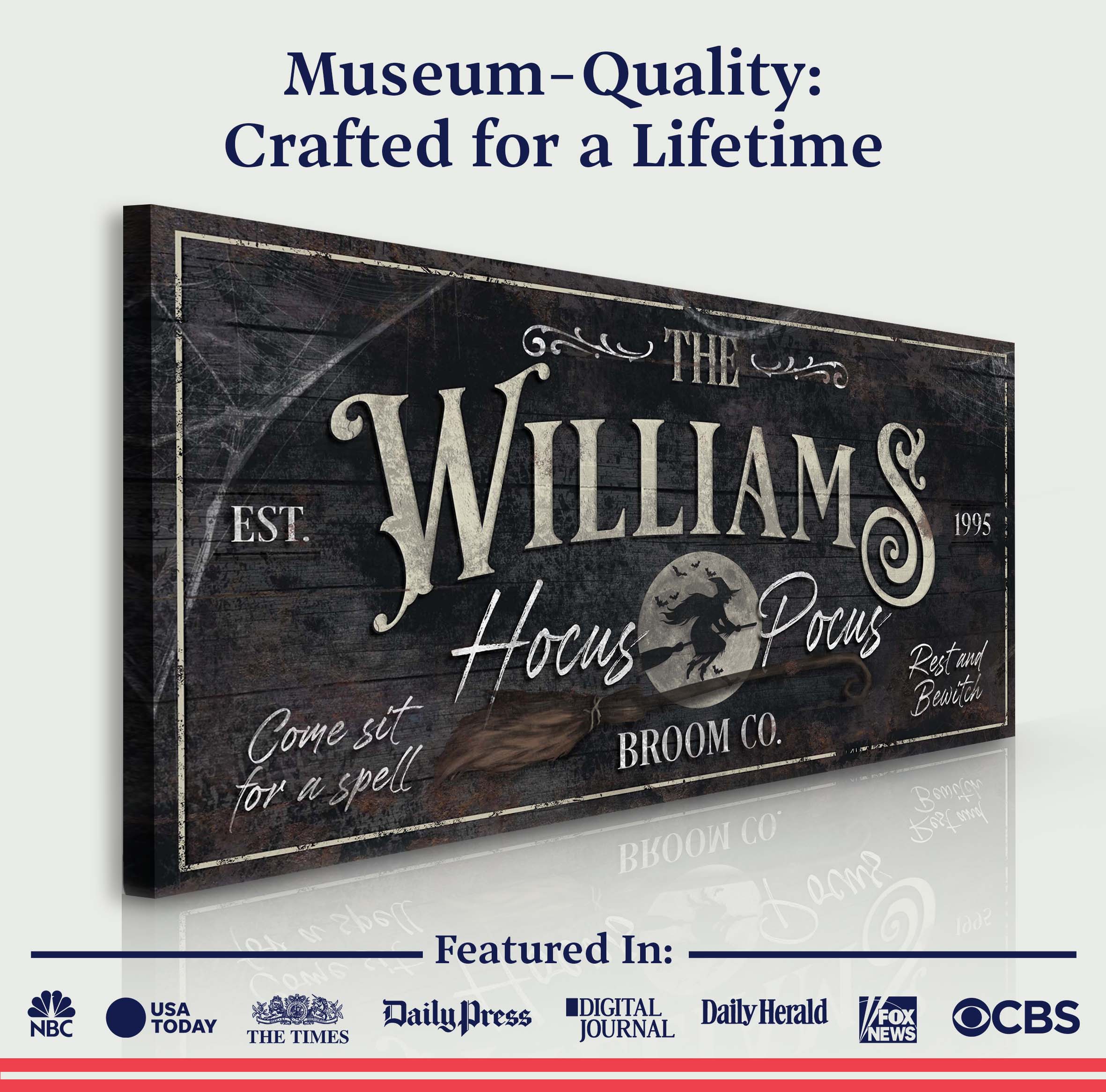 Personalized Hocus Pocus Halloween Sign II on sale at MyriadMart