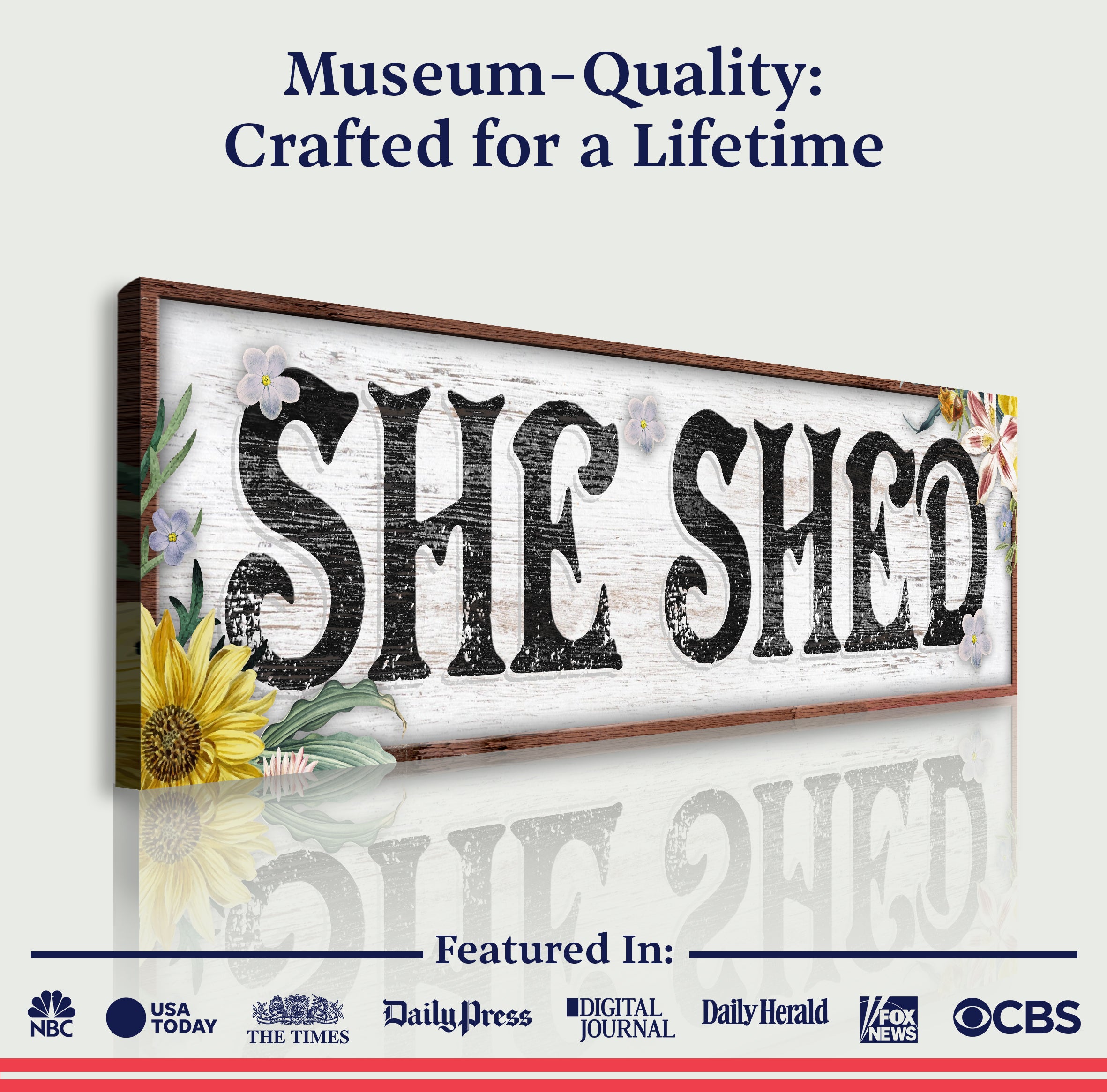 Personalized She Shed Sign III on sale at MyriadMart
