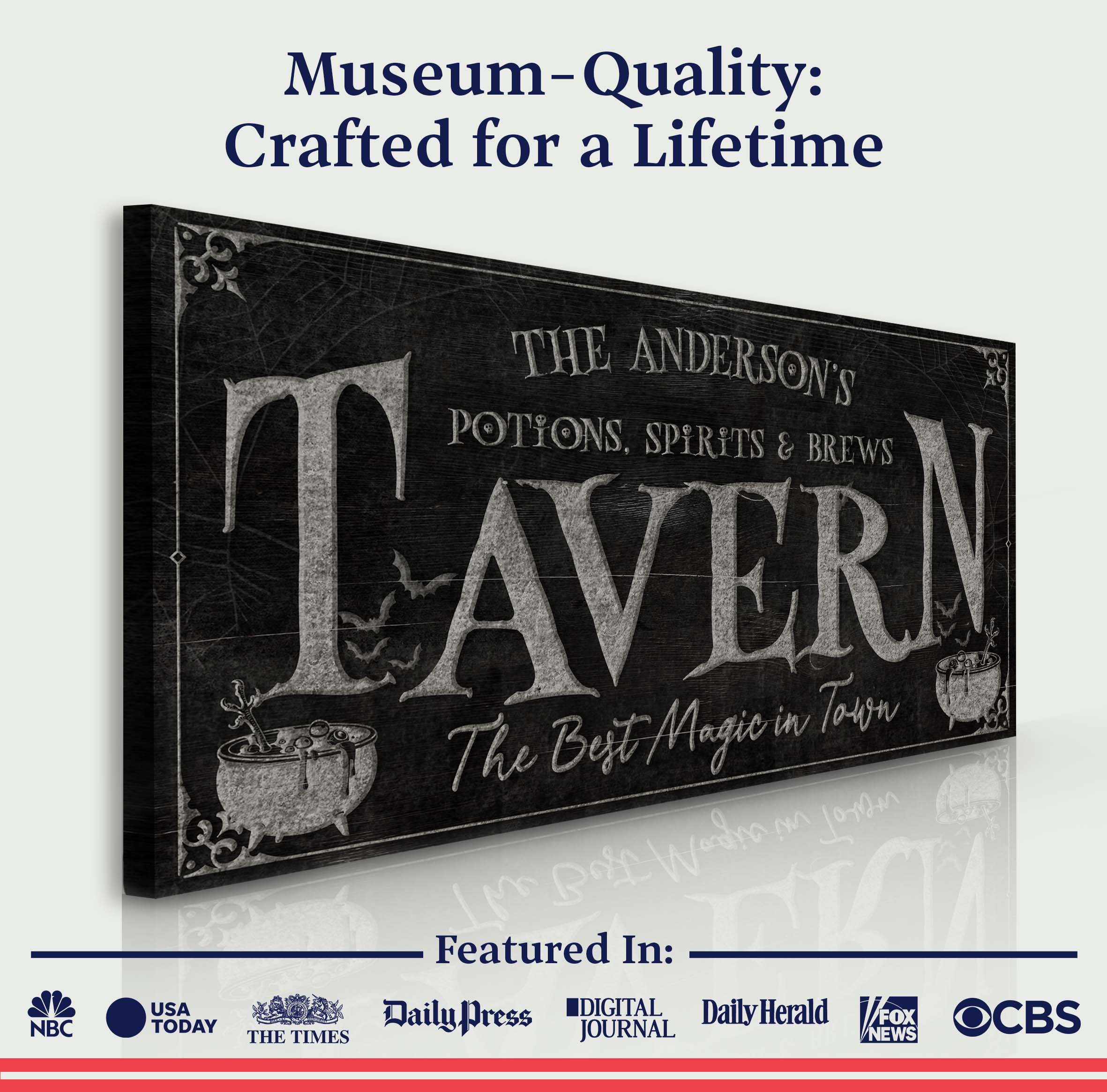 Potions, Spirits & Brews Tavern Halloween Sign on sale at MyriadMart