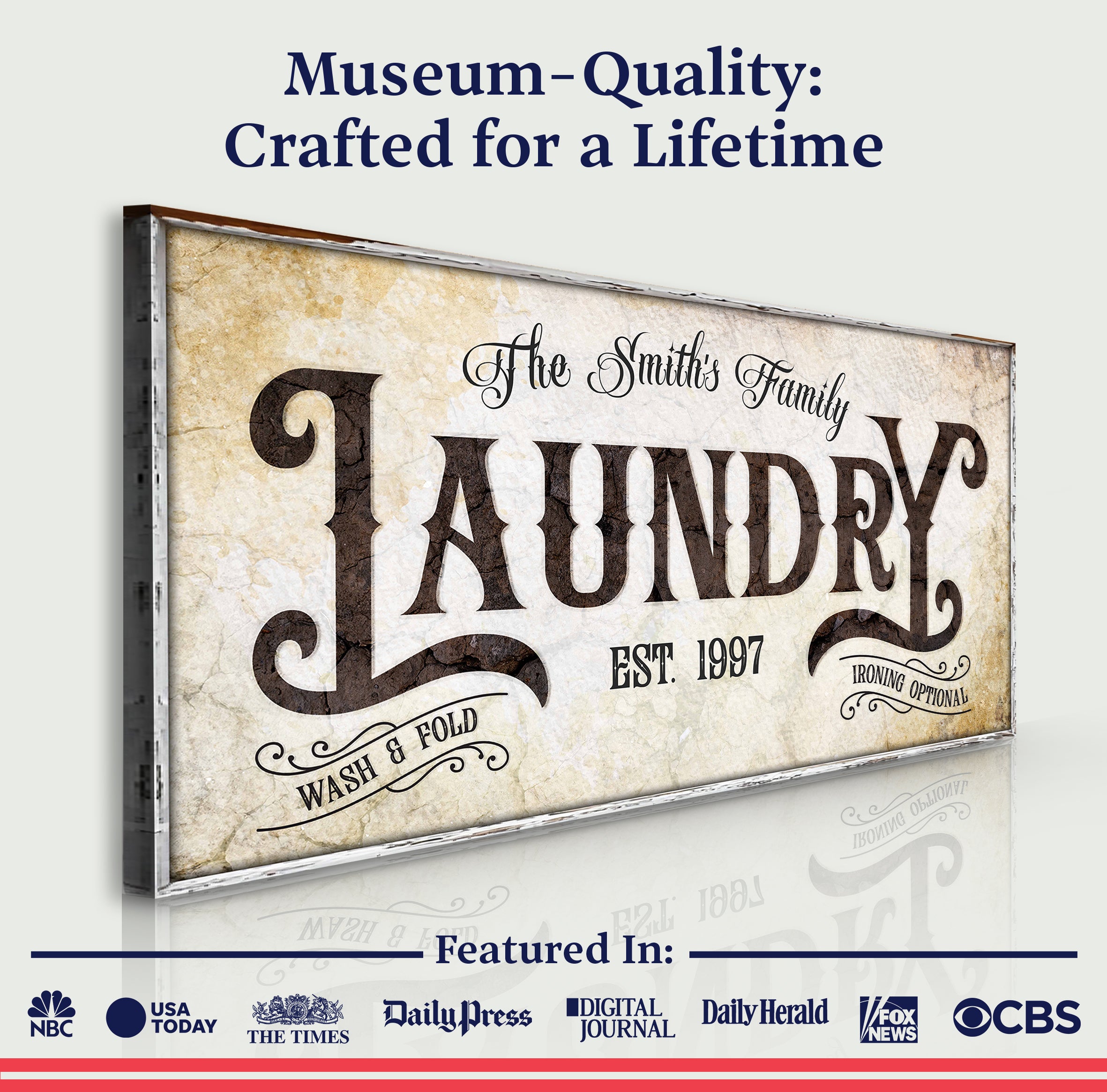 Family Laundry Sign II on sale at MyriadMart