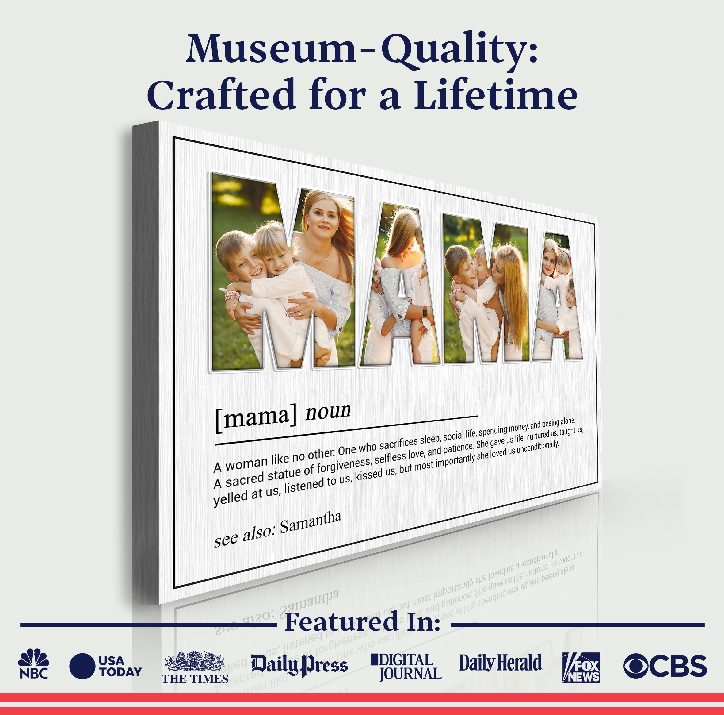 Mother's Day Sign She Loved Us Unconditionally on sale at MyriadMart