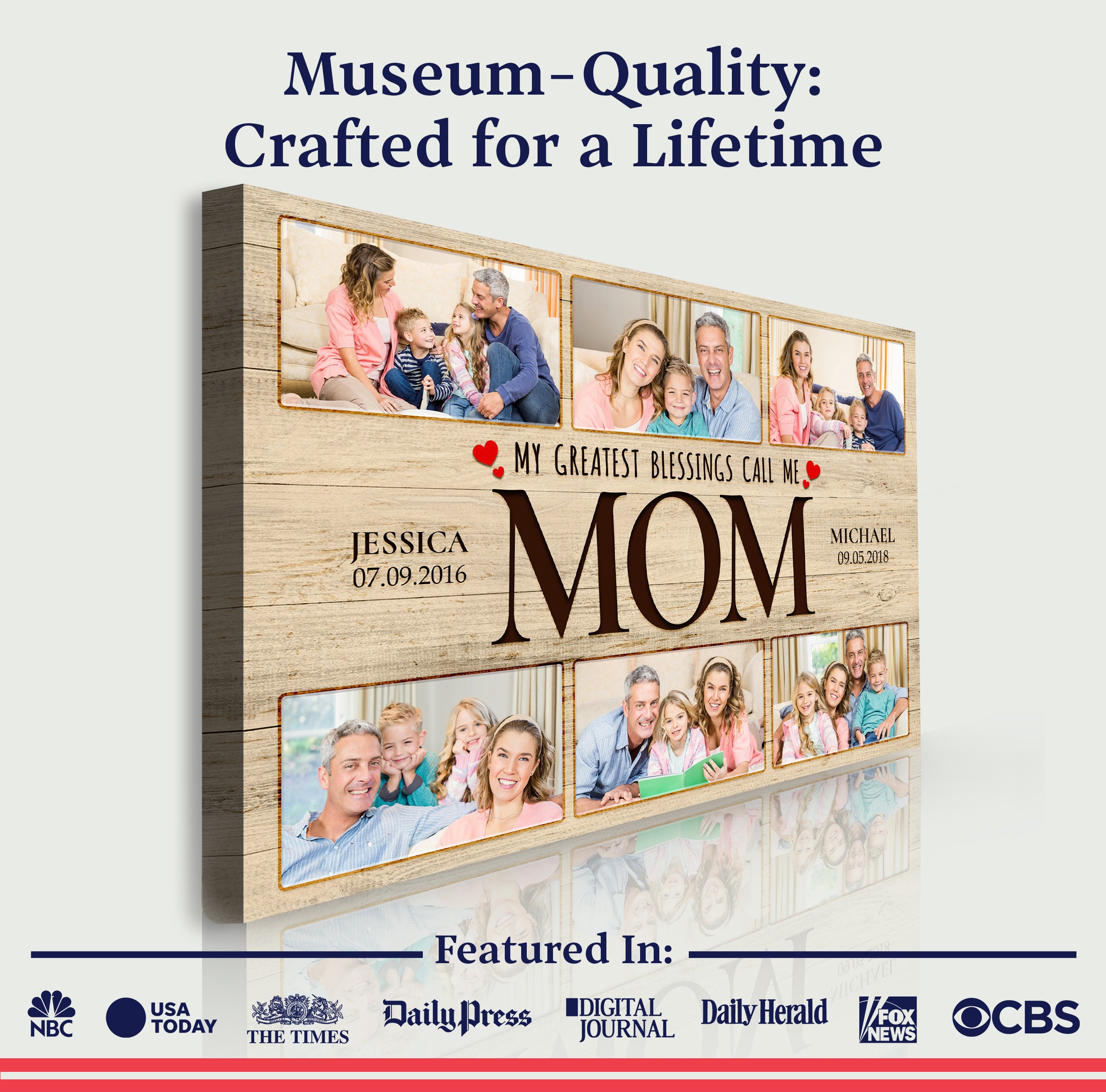 Mother's Day Sign My Greatest Blessings Call Me Mom II on sale at MyriadMart