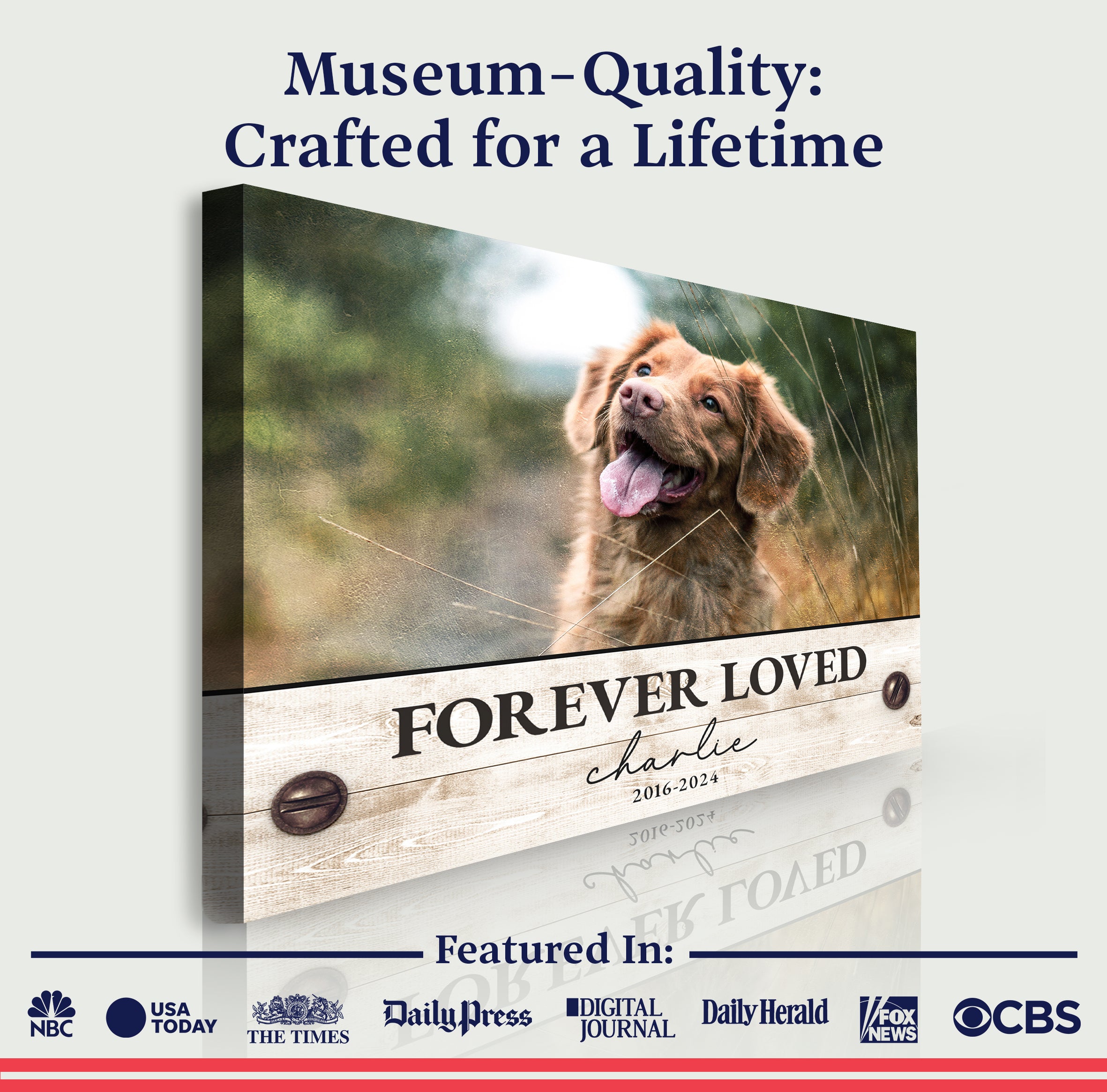 Custom Pet Memorial Sign Forever Loved on sale at MyriadMart