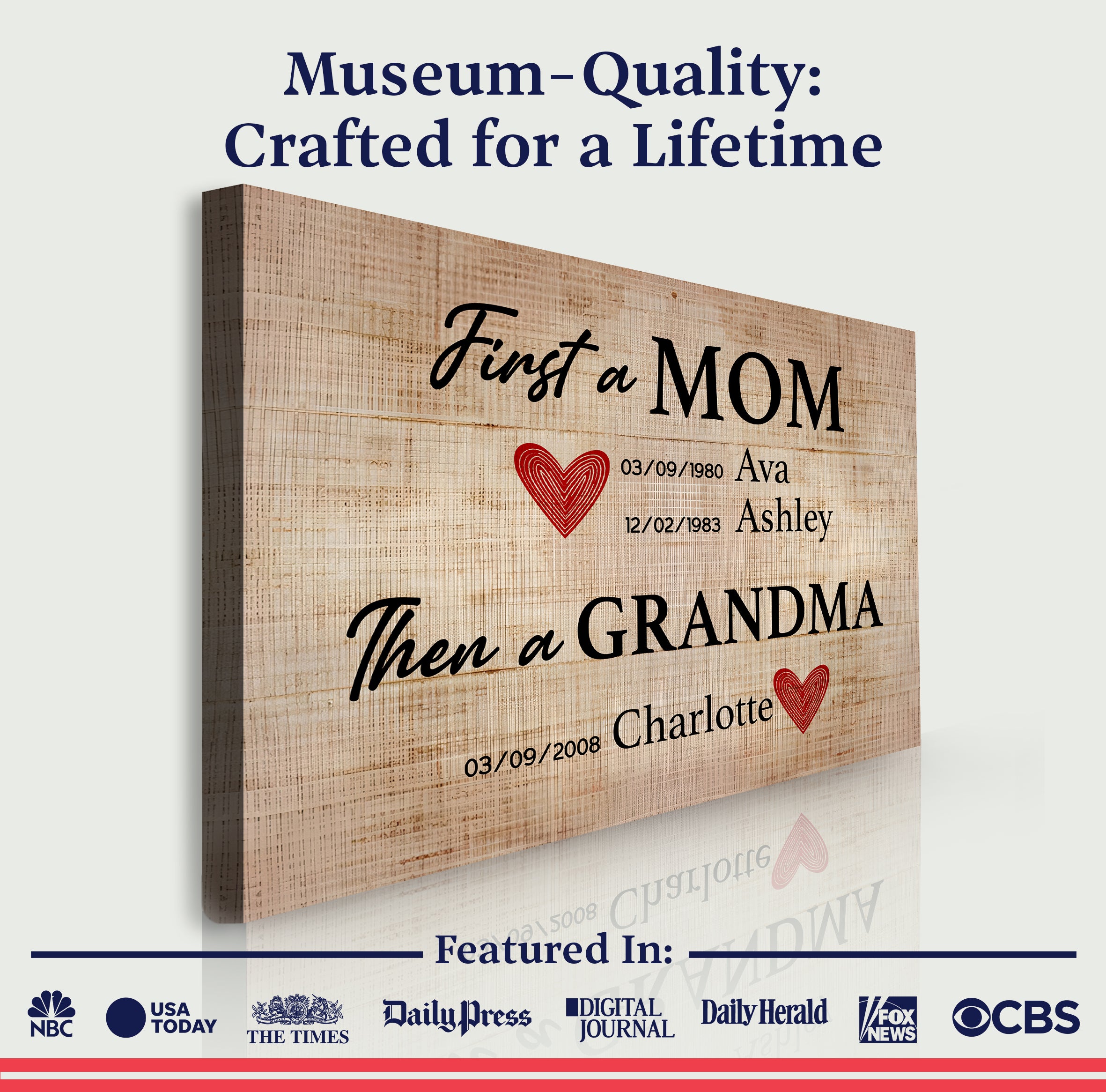 Mother's Day Sign First A Mom on sale at MyriadMart