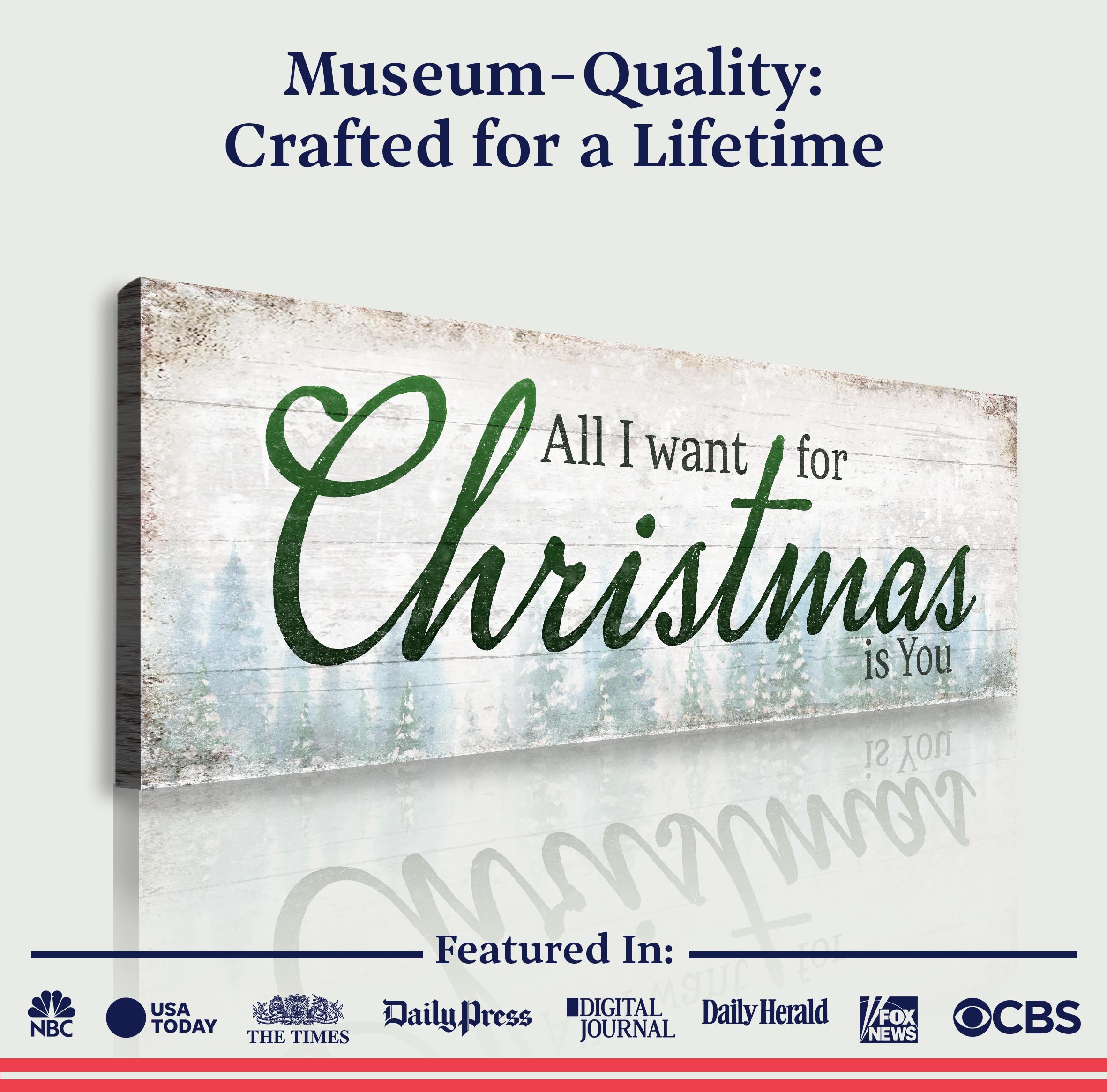 All I Want For Christmas Is You Sign IV on sale at MyriadMart