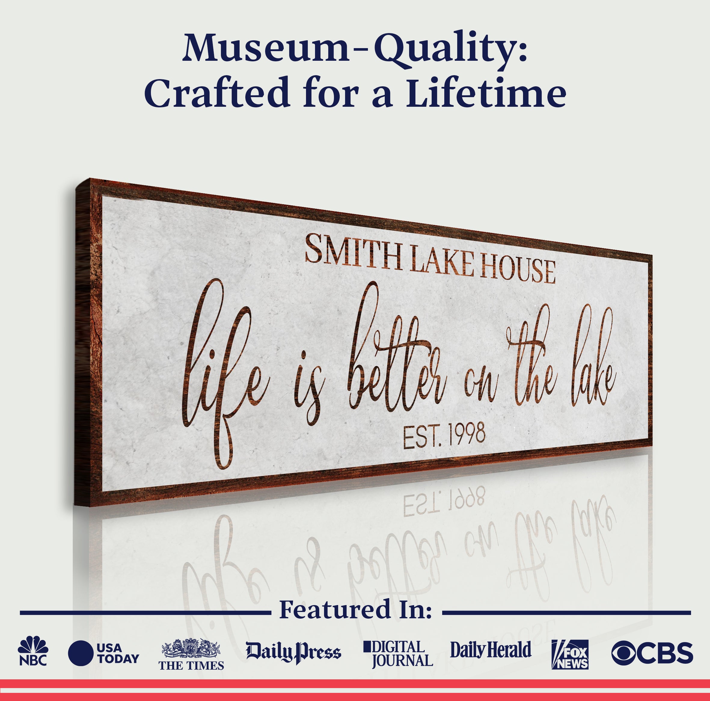Life Is Better On The Lake Sign II on sale at MyriadMart