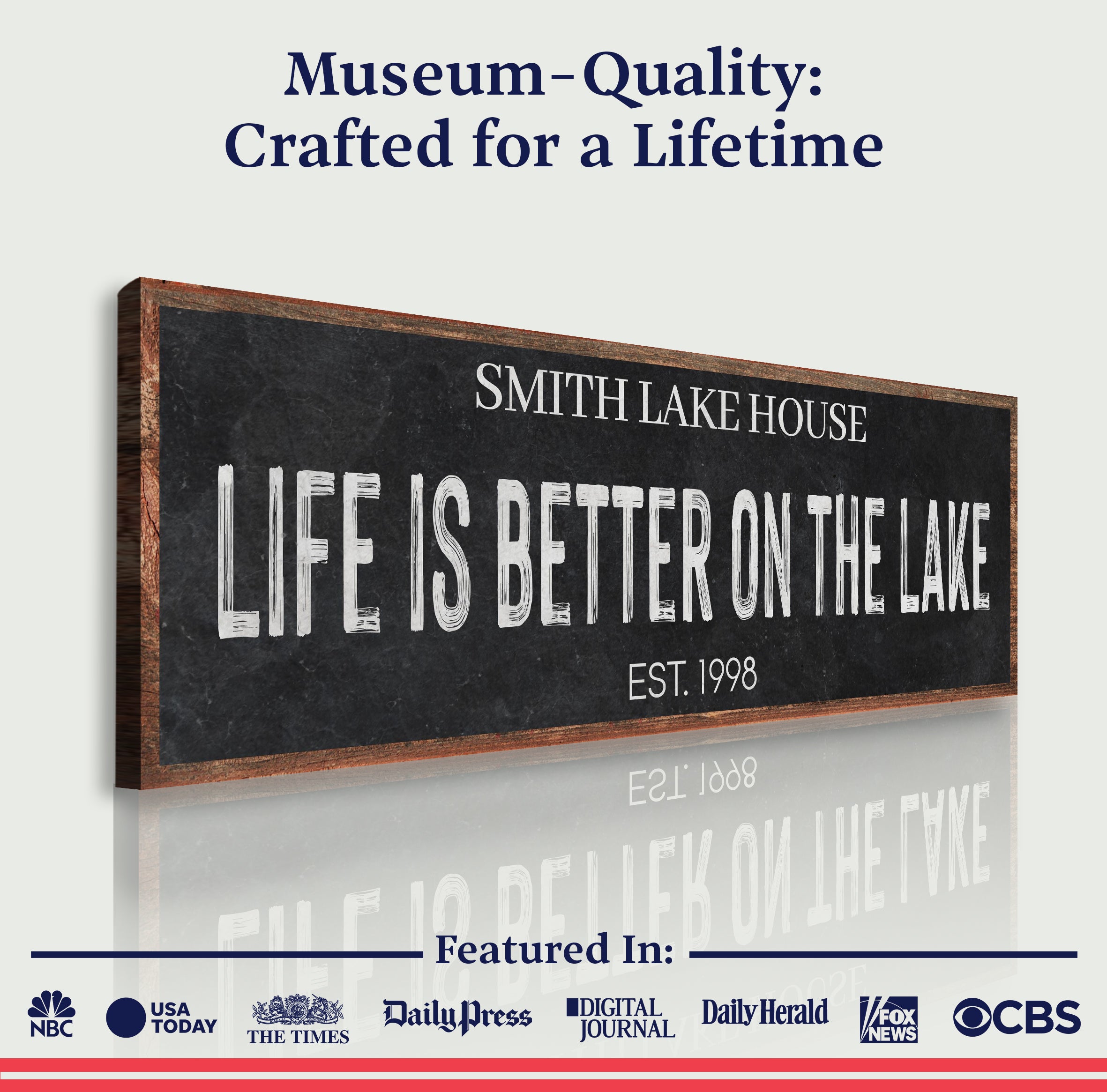 Life Is Better On The Lake Sign III on sale at MyriadMart