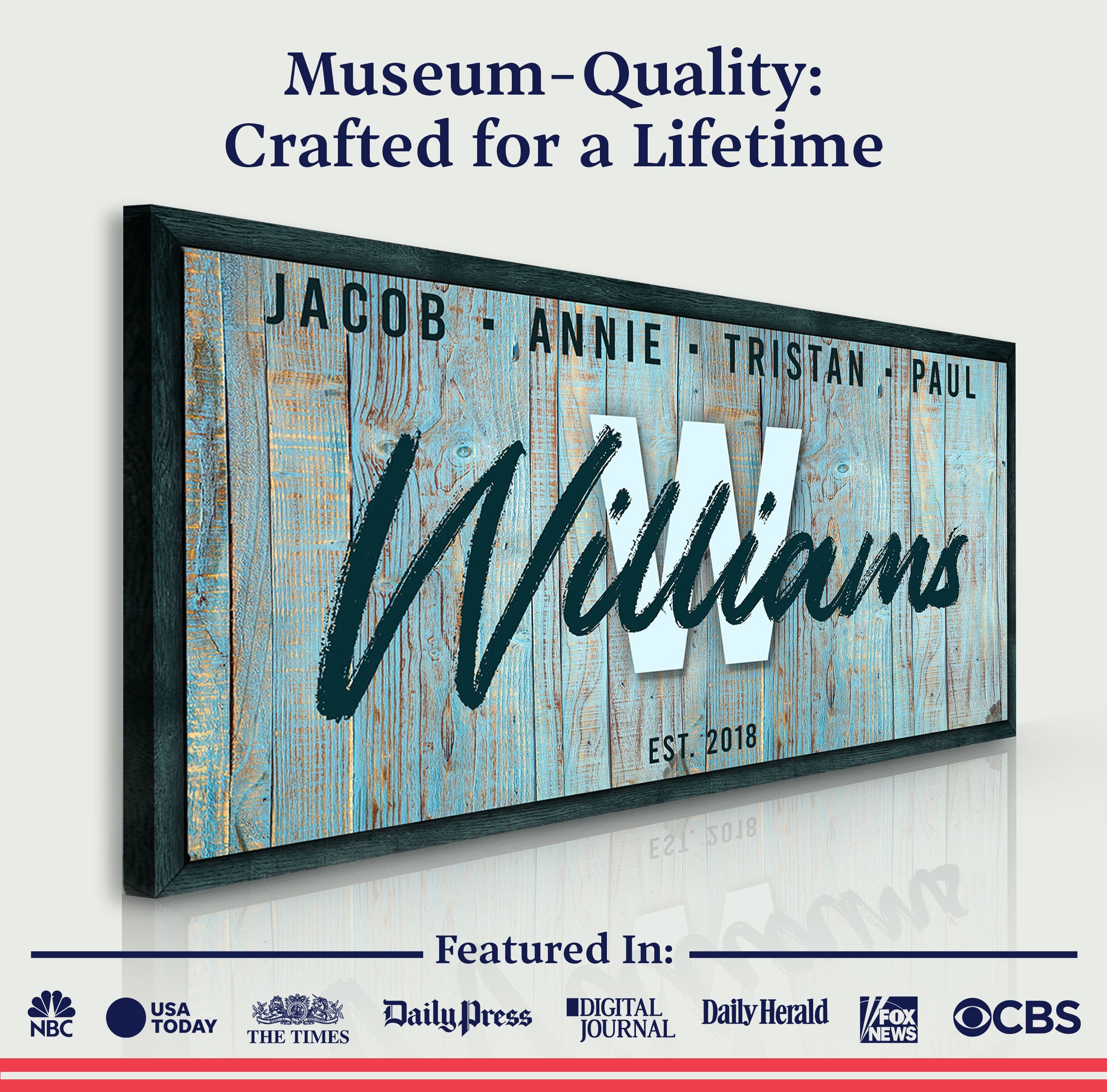 Family Wood Sign IV on sale at MyriadMart