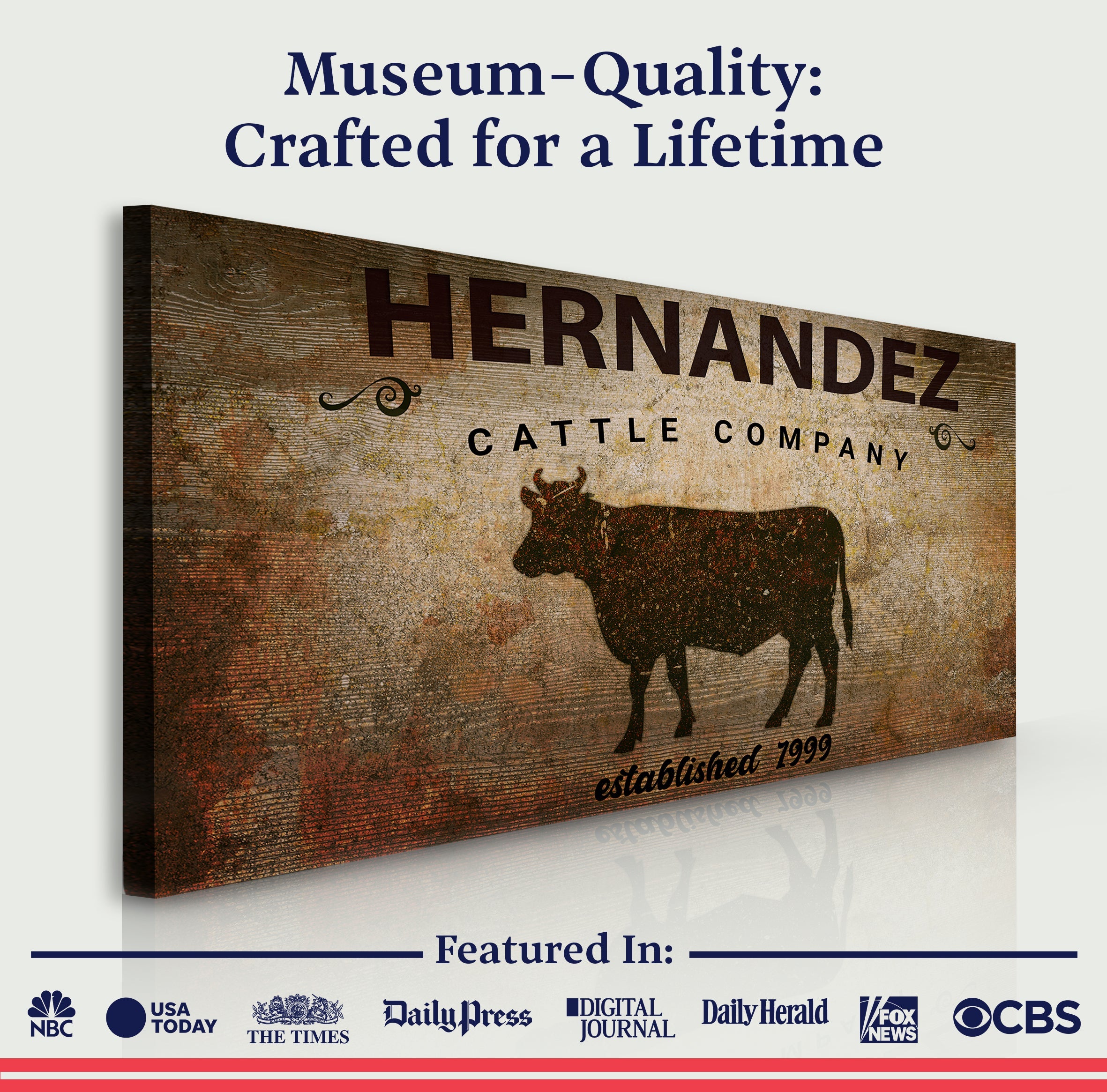 Cattle Company Sign on sale at MyriadMart