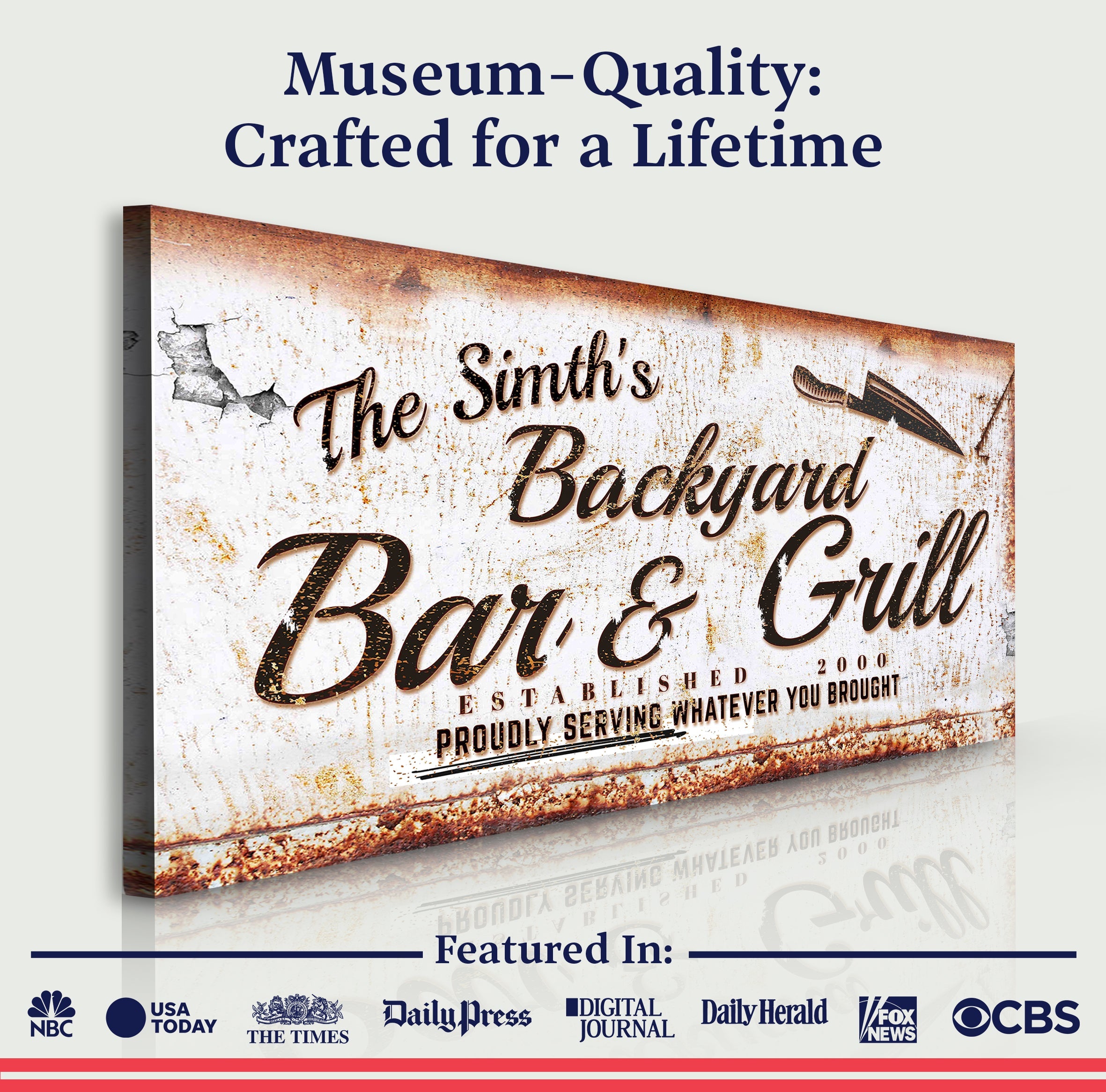 Backyard Bar & Grill Sign III on sale at MyriadMart
