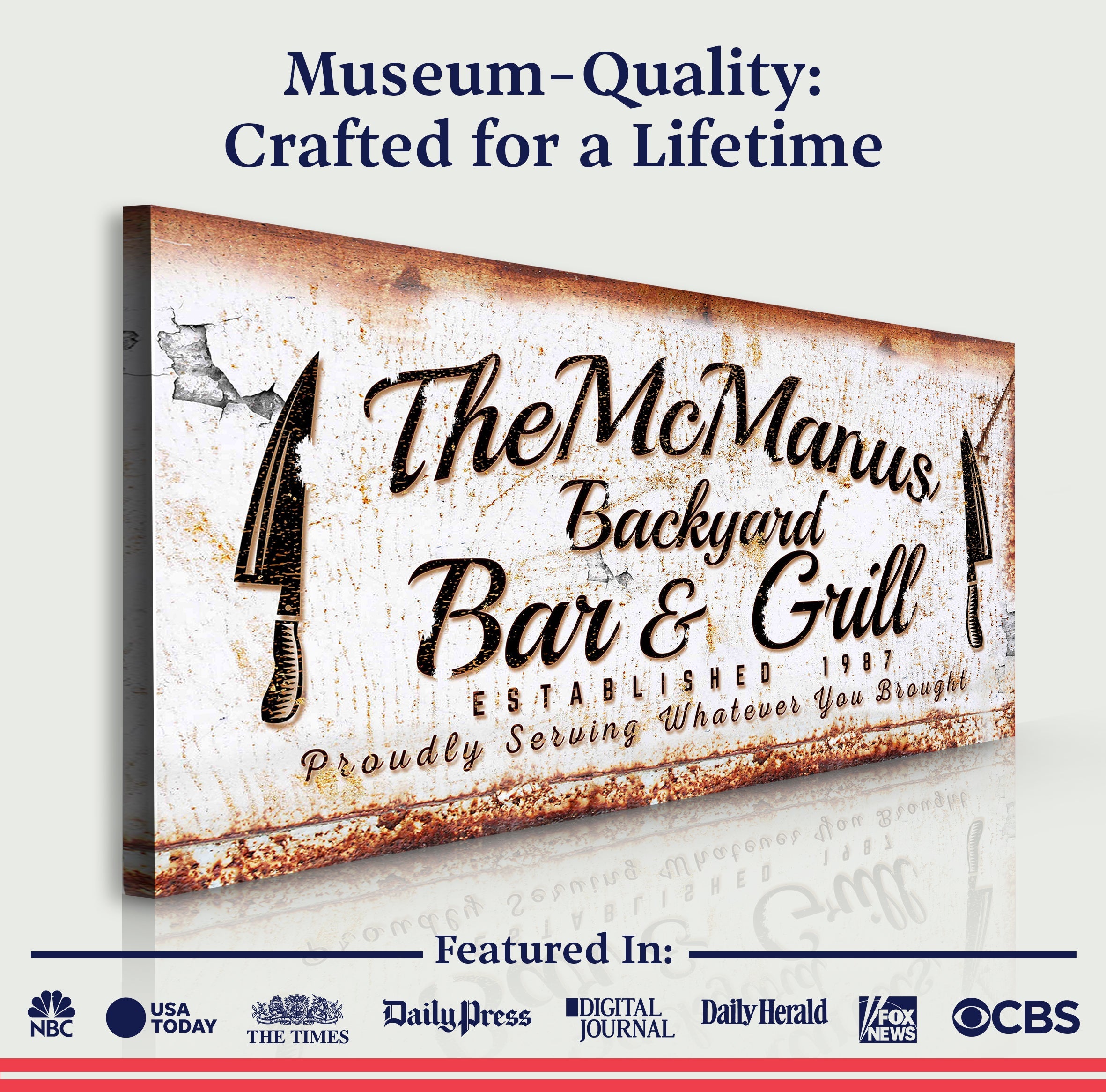Backyard Bar & Grill Sign IV on sale at MyriadMart