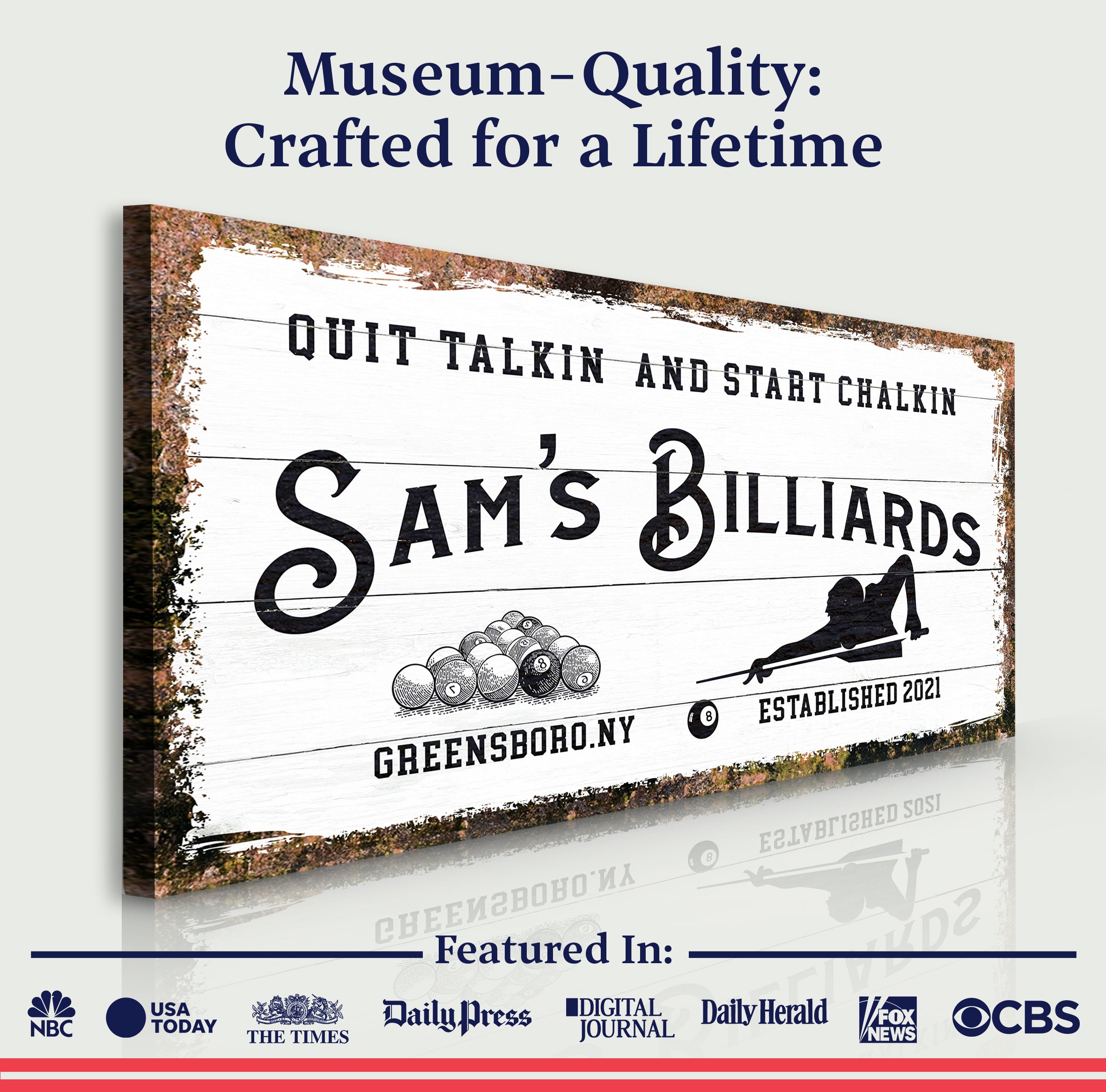 Billiards Room Sign II on sale at MyriadMart