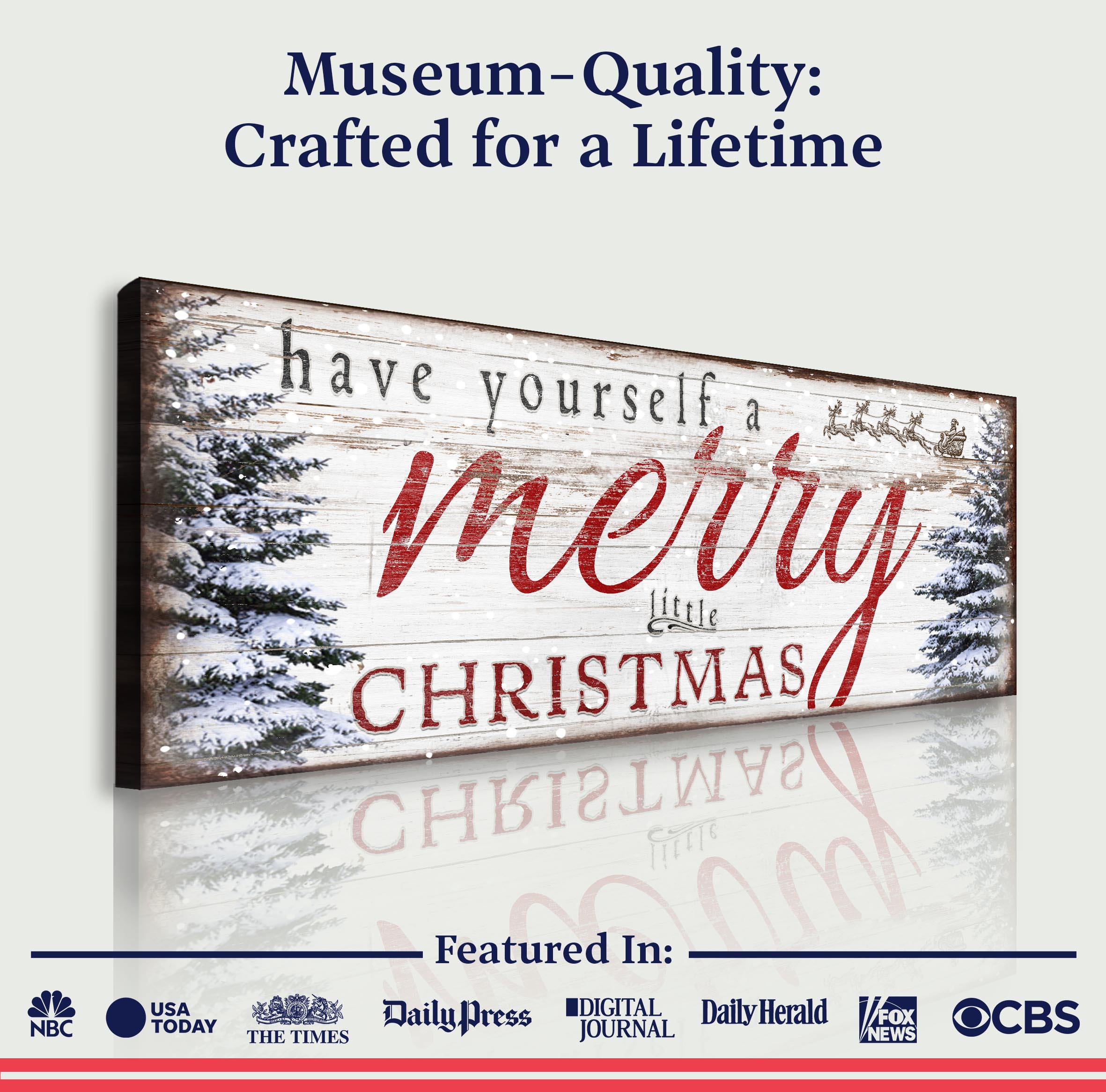 Have Yourself A Merry Little Christmas Sign XIII on sale at MyriadMart