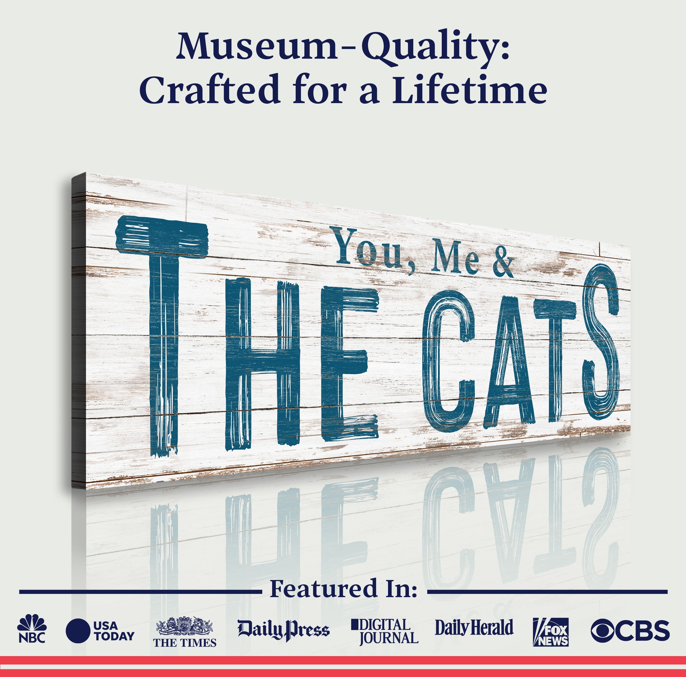 You, Me, And The Cats Sign II on sale at MyriadMart