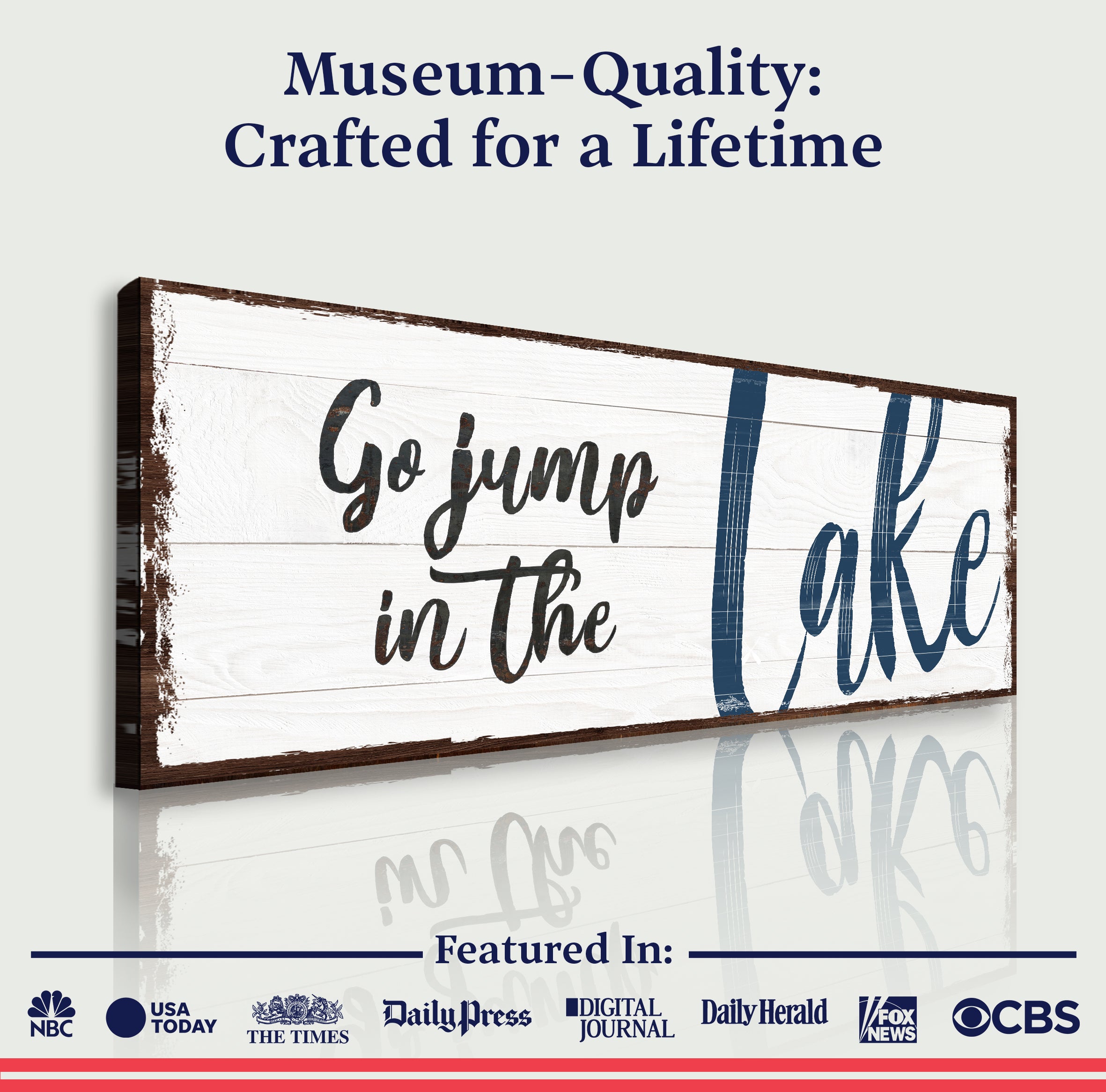 Go Jump In The Lake Sign II on sale at MyriadMart