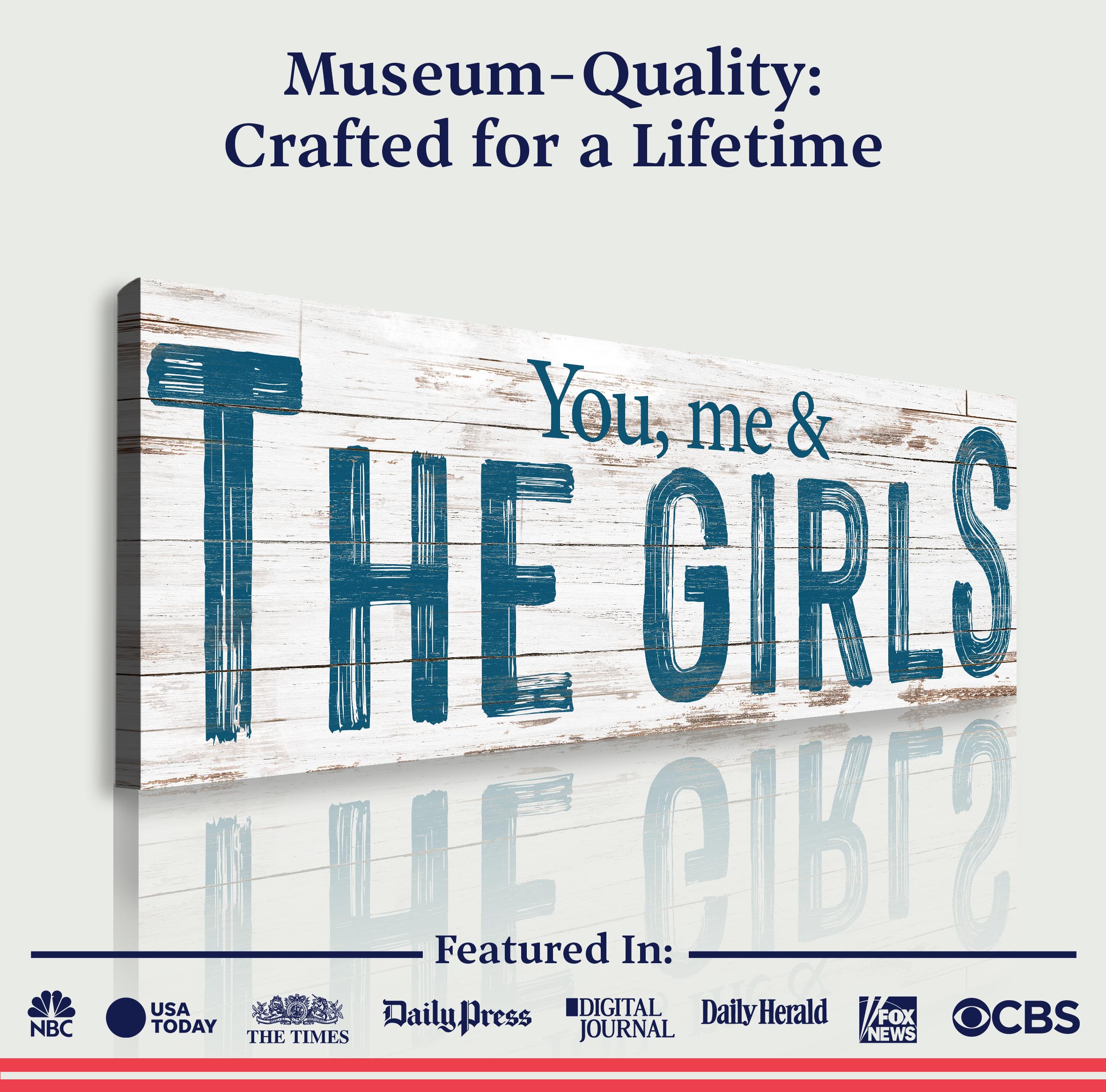 You, Me And The Girls Sign II on sale at MyriadMart