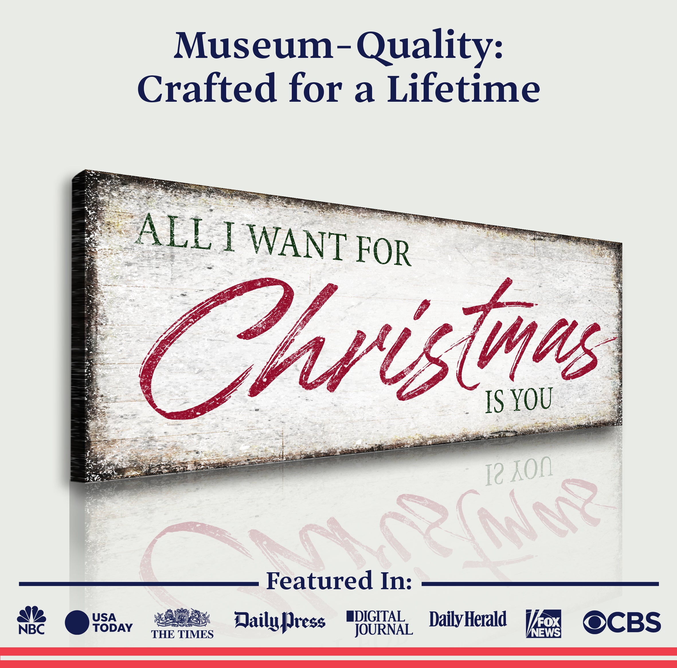All I Want For Christmas Is You Sign III on sale at MyriadMart