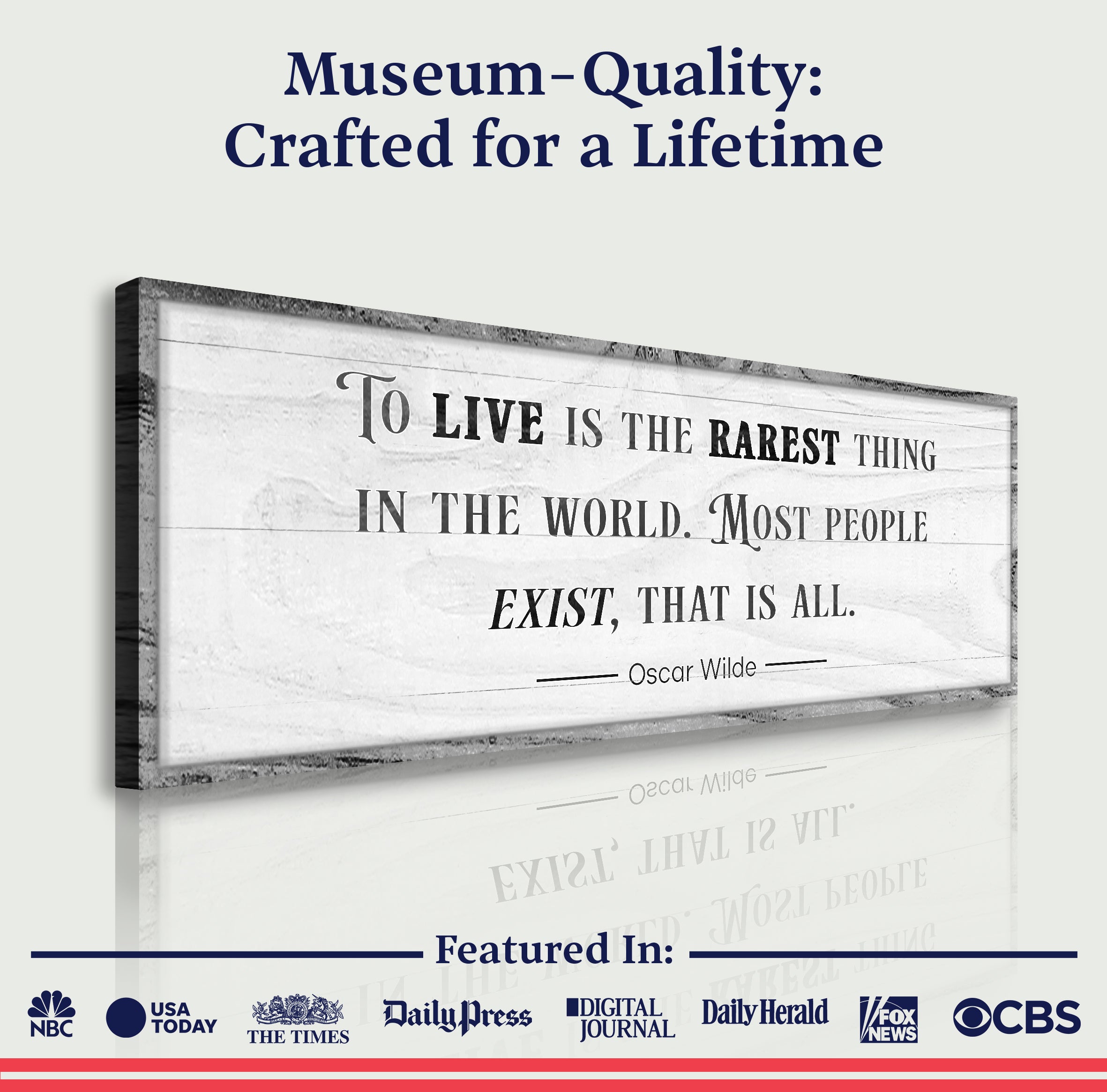 To Live Is The Rarest Thing Farmhouse Sign on sale at MyriadMart