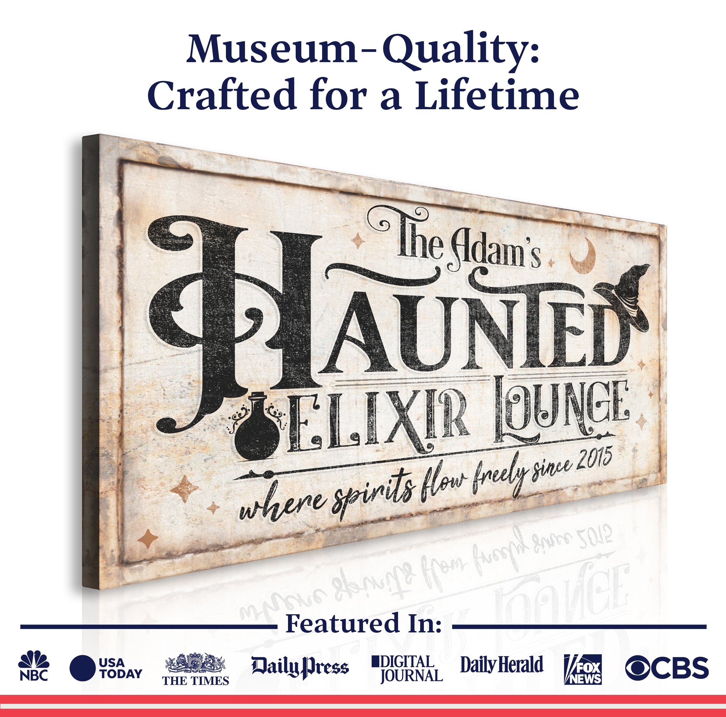 The Haunted Elixir Lounge Halloween Sign II on sale at MyriadMart
