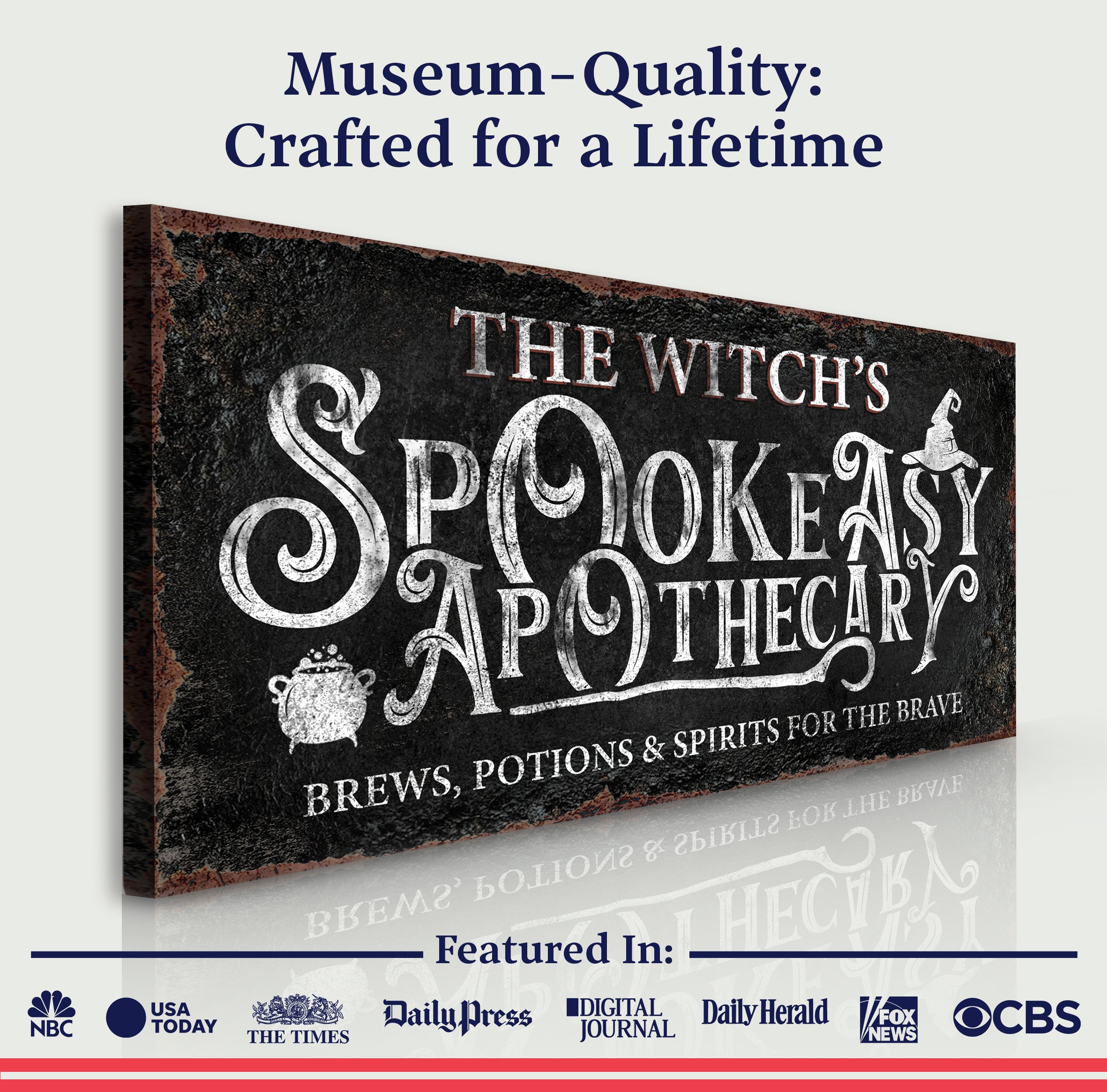 The Bewitched Speakeasy Bar Halloween Sign on sale at MyriadMart