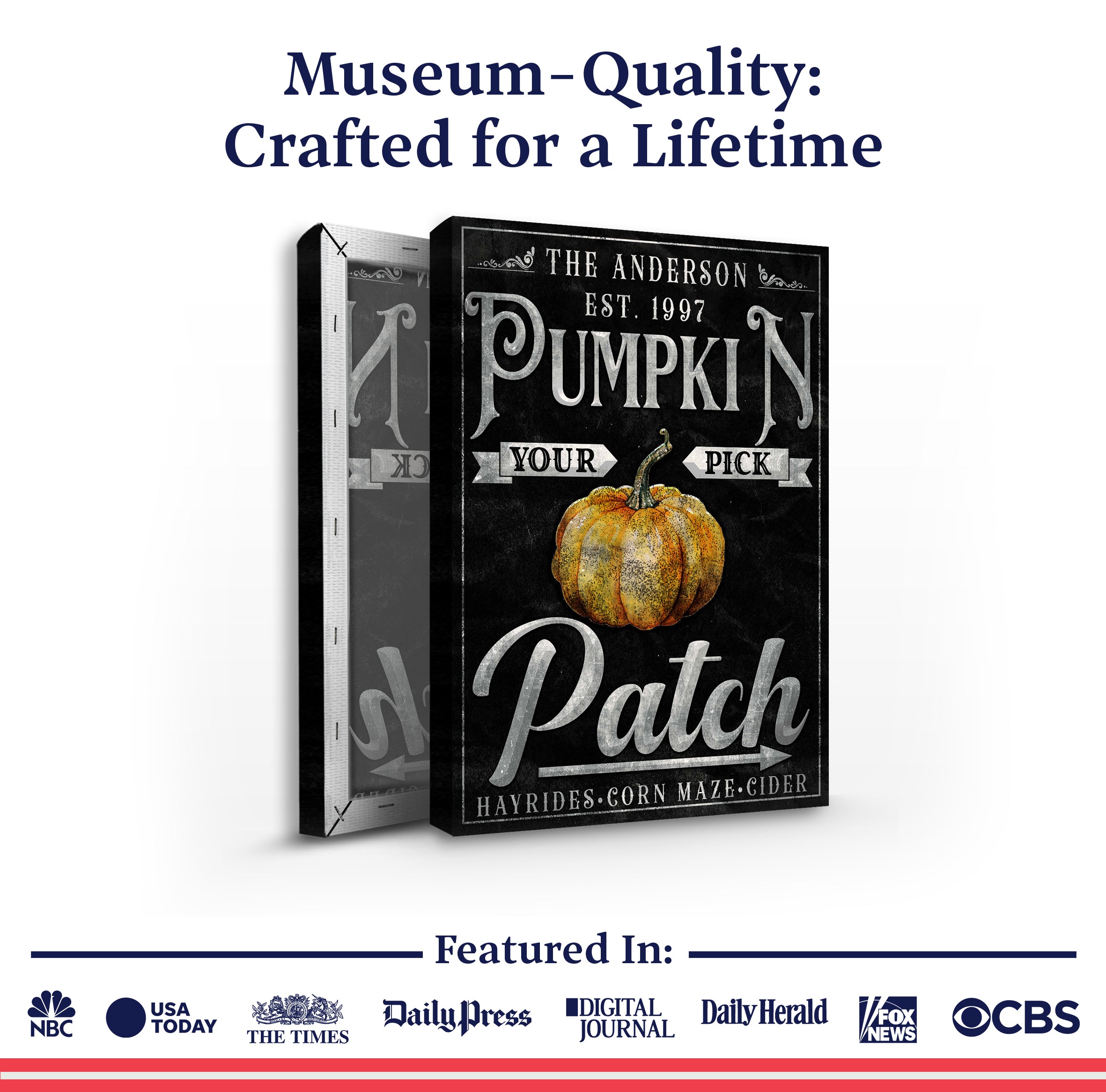 Vintage Pumpkin Patch Thanksgiving Sign on sale at MyriadMart