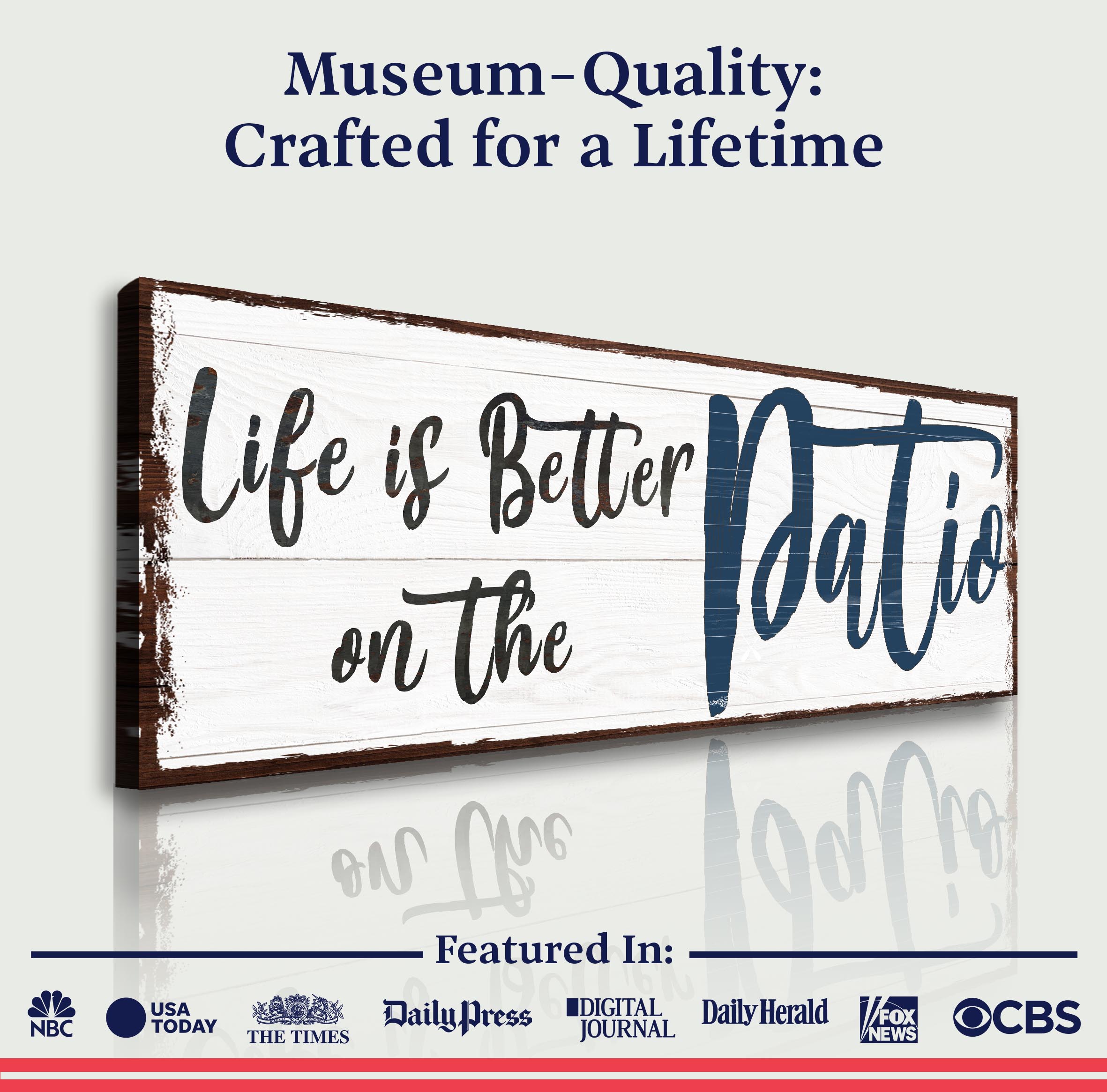 Life Is Better On The Patio Sign III on sale at MyriadMart