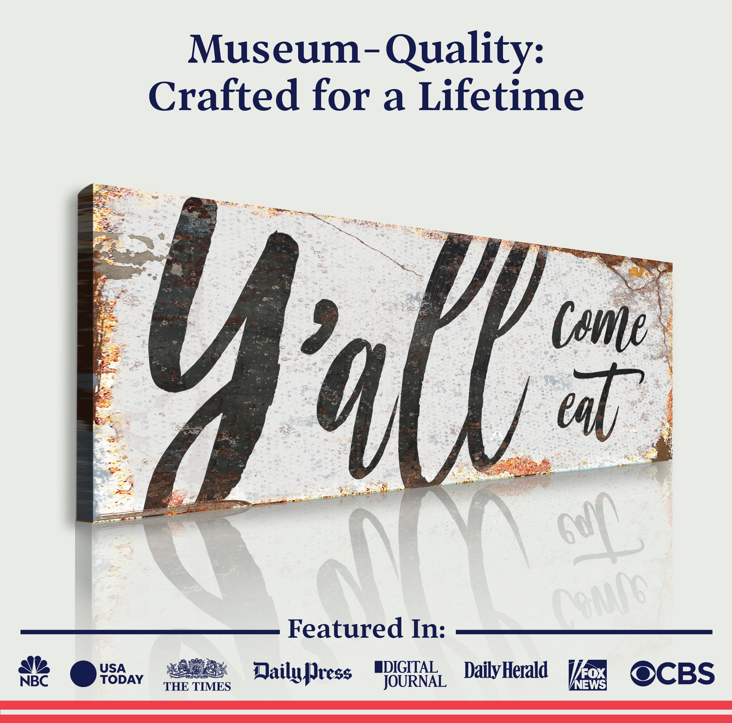 Y'all Come Eat Kitchen Sign III on sale at MyriadMart