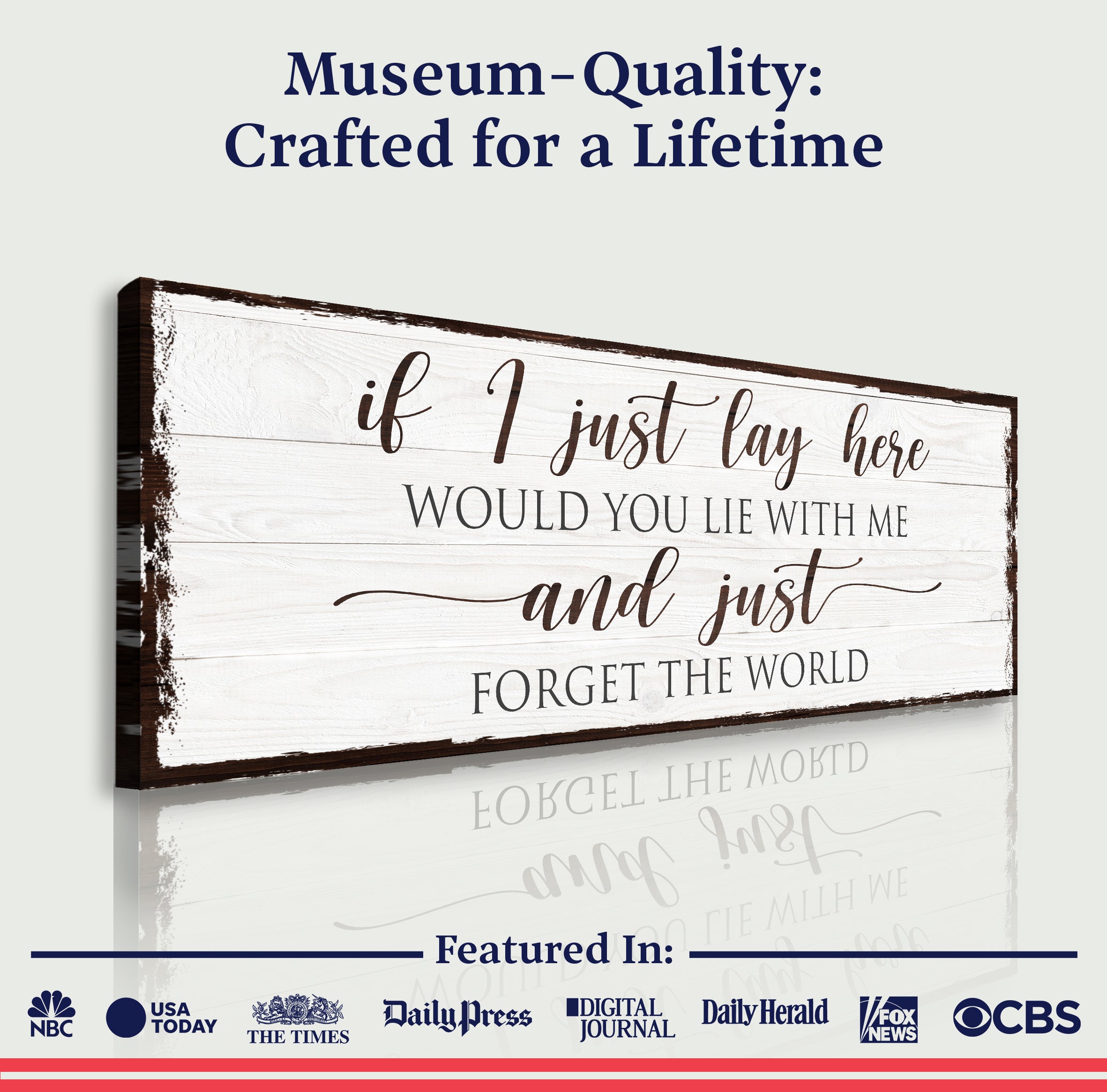 Would You Lie With Me And Just Forget The World Sign on sale at MyriadMart