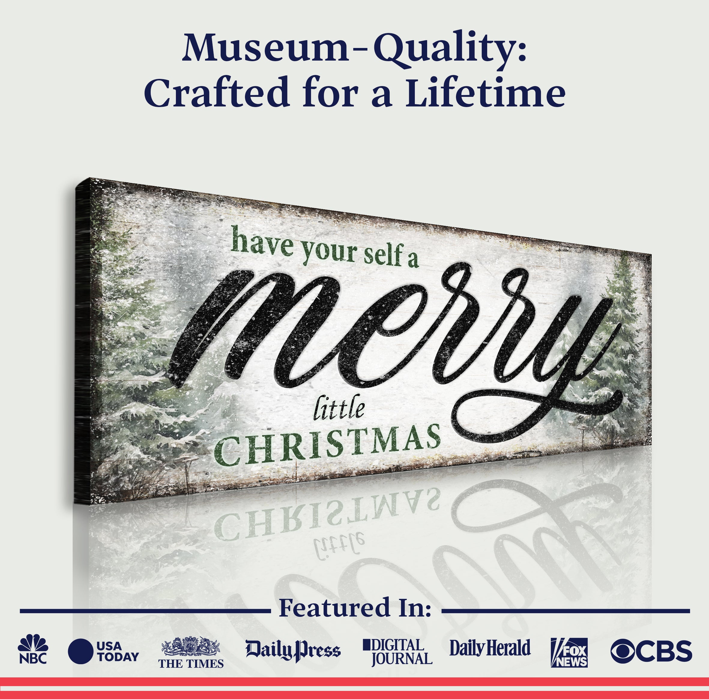 Have Yourself a Merry Little Christmas Sign VII on sale at MyriadMart