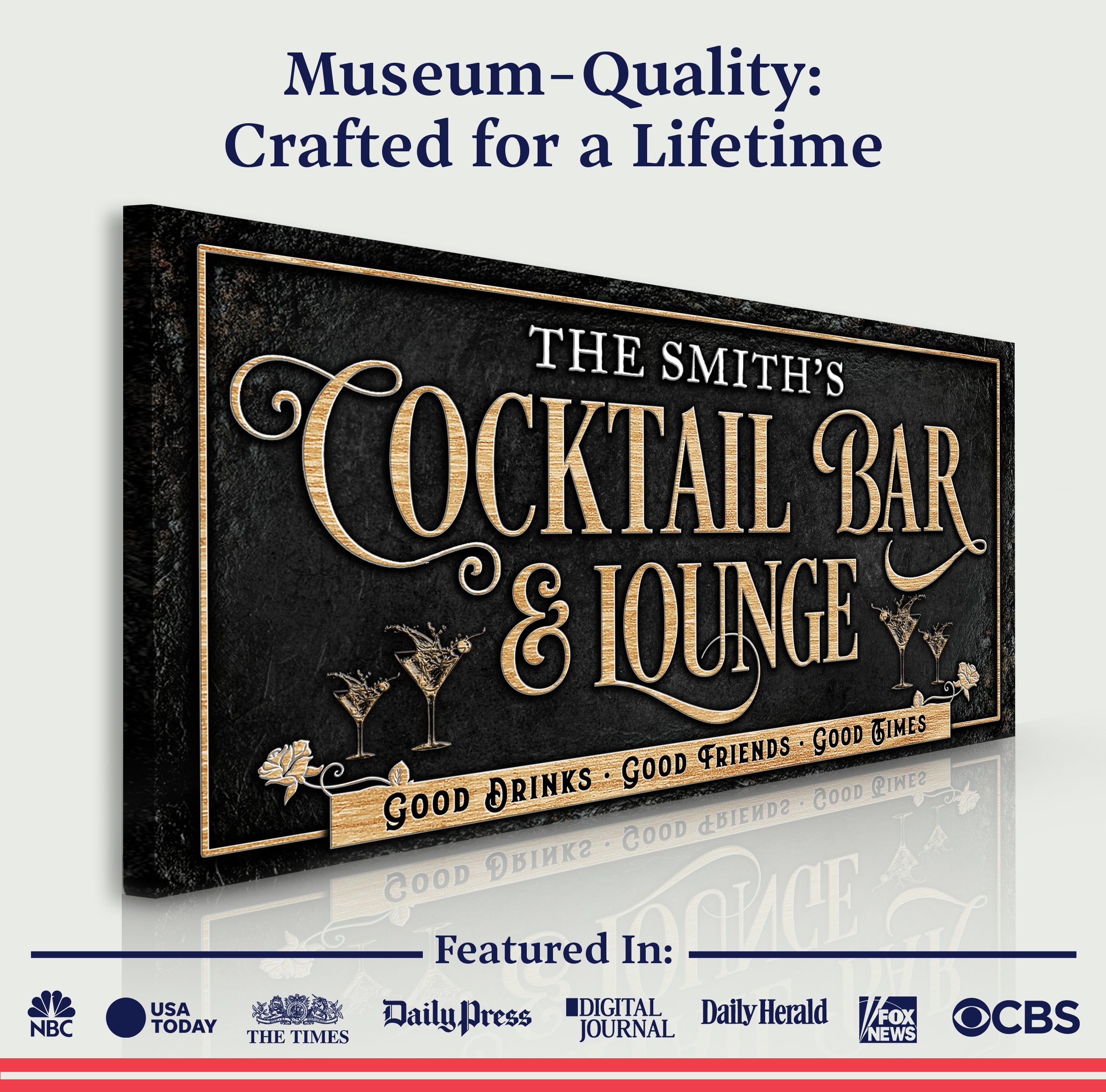 Cocktail Bar And Lounge Sign on sale at MyriadMart